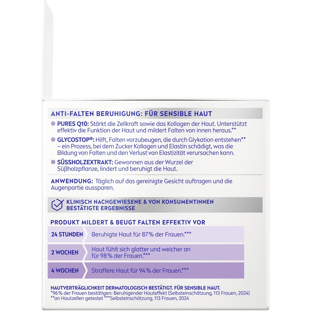 Nivea Tagescreme »Q10 Anti-Falten Power Sensitive Tagespflege LSF 15« reduziert Trockenheit, Spannung, Rötungen