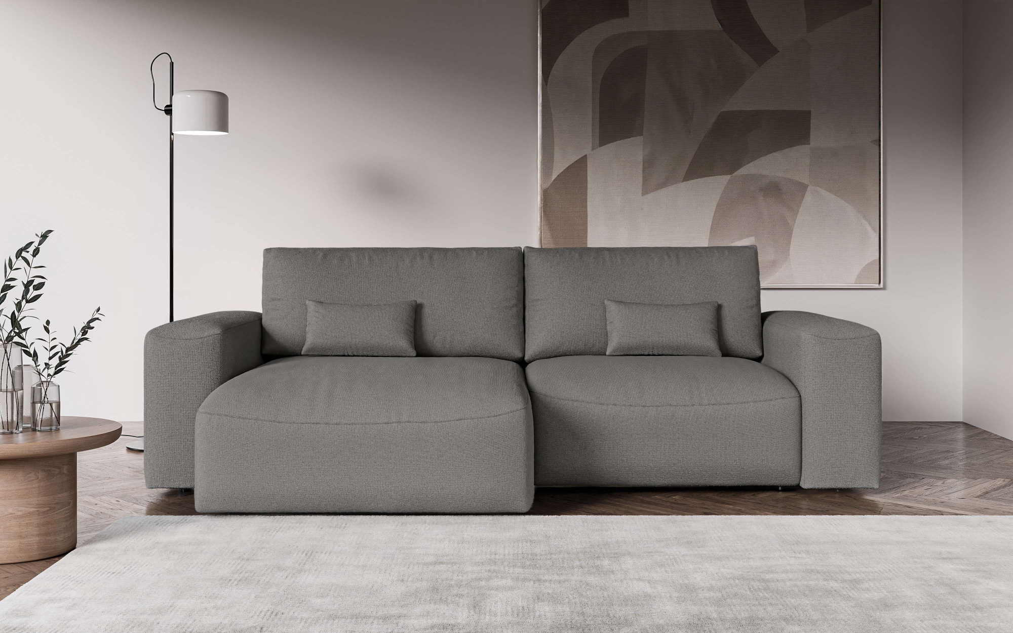 OTTO home Ecksofa »MATTS Schlafsofa mit Bettkasten, Maße B/T/H: 265/159/89 günstig online kaufen