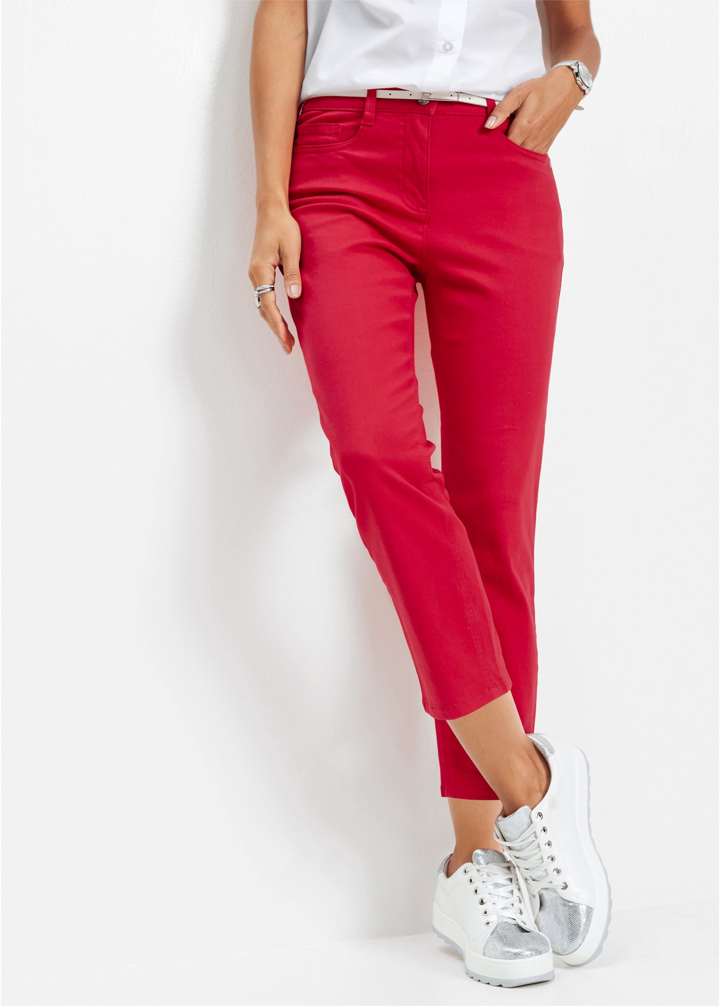 bonprix Stretch-Hose  7/8-Länge, schmale Passform, aus überwiegend Baumwolle