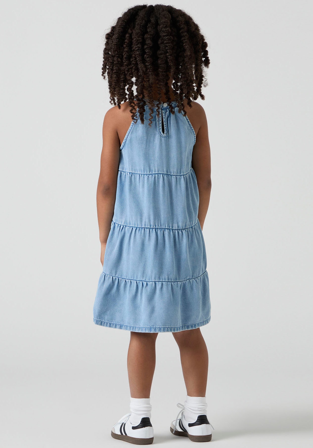 Levi's® Kids Neckholderkleid »LVG HALTER TIERED DRESS«, mit horizontalen Nähten