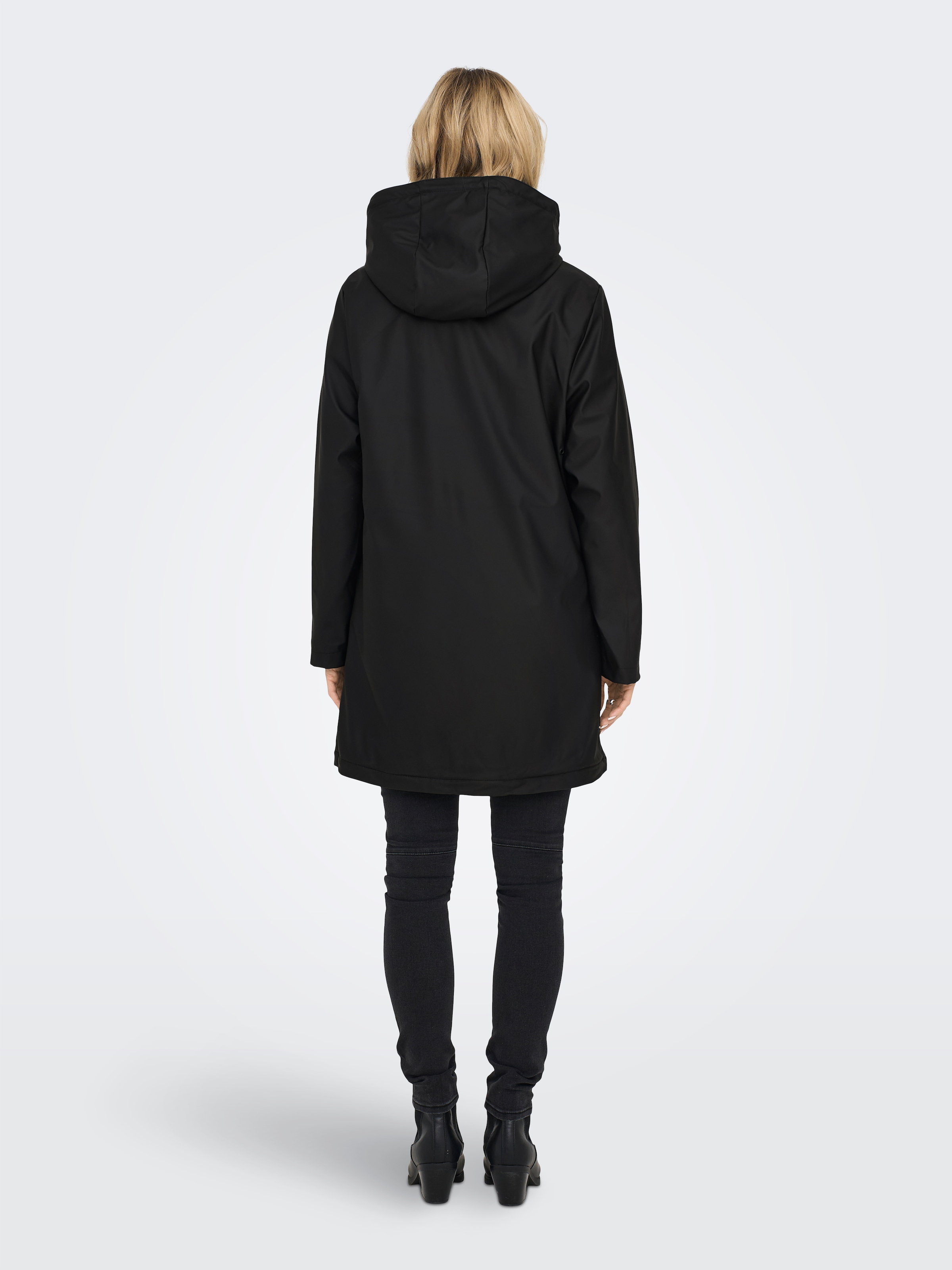 ONLY Funktionsmantel »ONLSALLY RAINCOAT OTW NOOS« mit Kapuze und Teddyplüschfutter