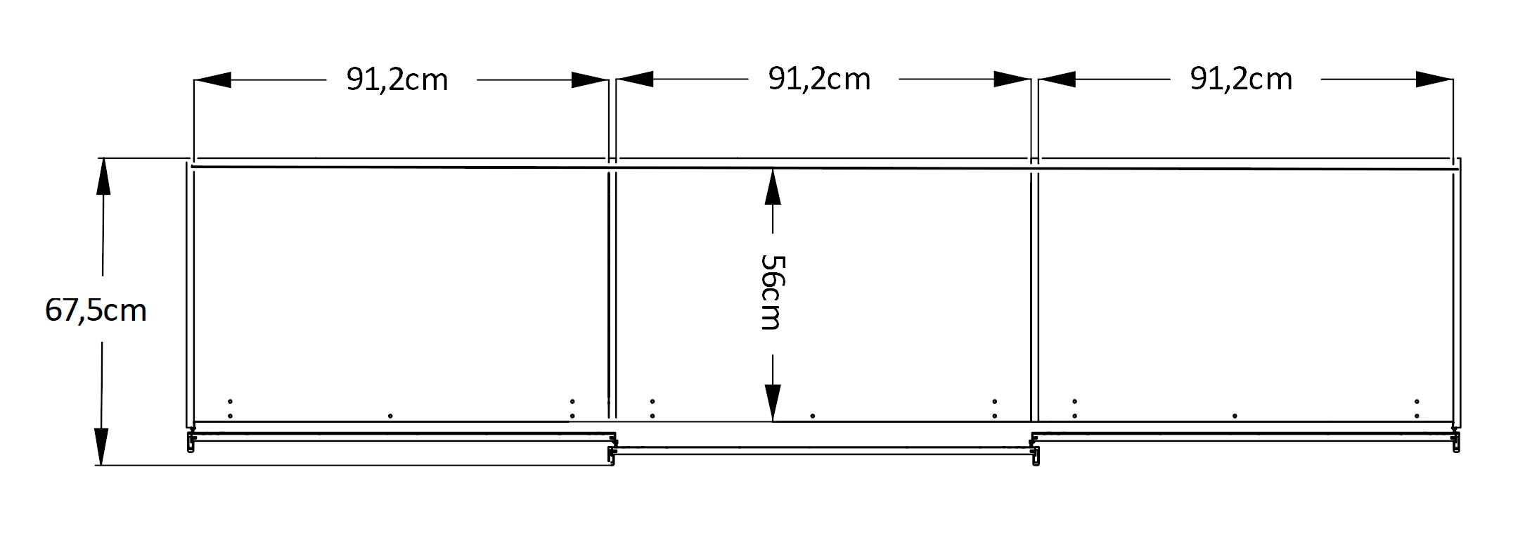 STAUD Schwebetürenschrank »Sonate Rom mit Spiegel, Made in Germany« Mit vier verschiedenen Ausstattungsvarianten