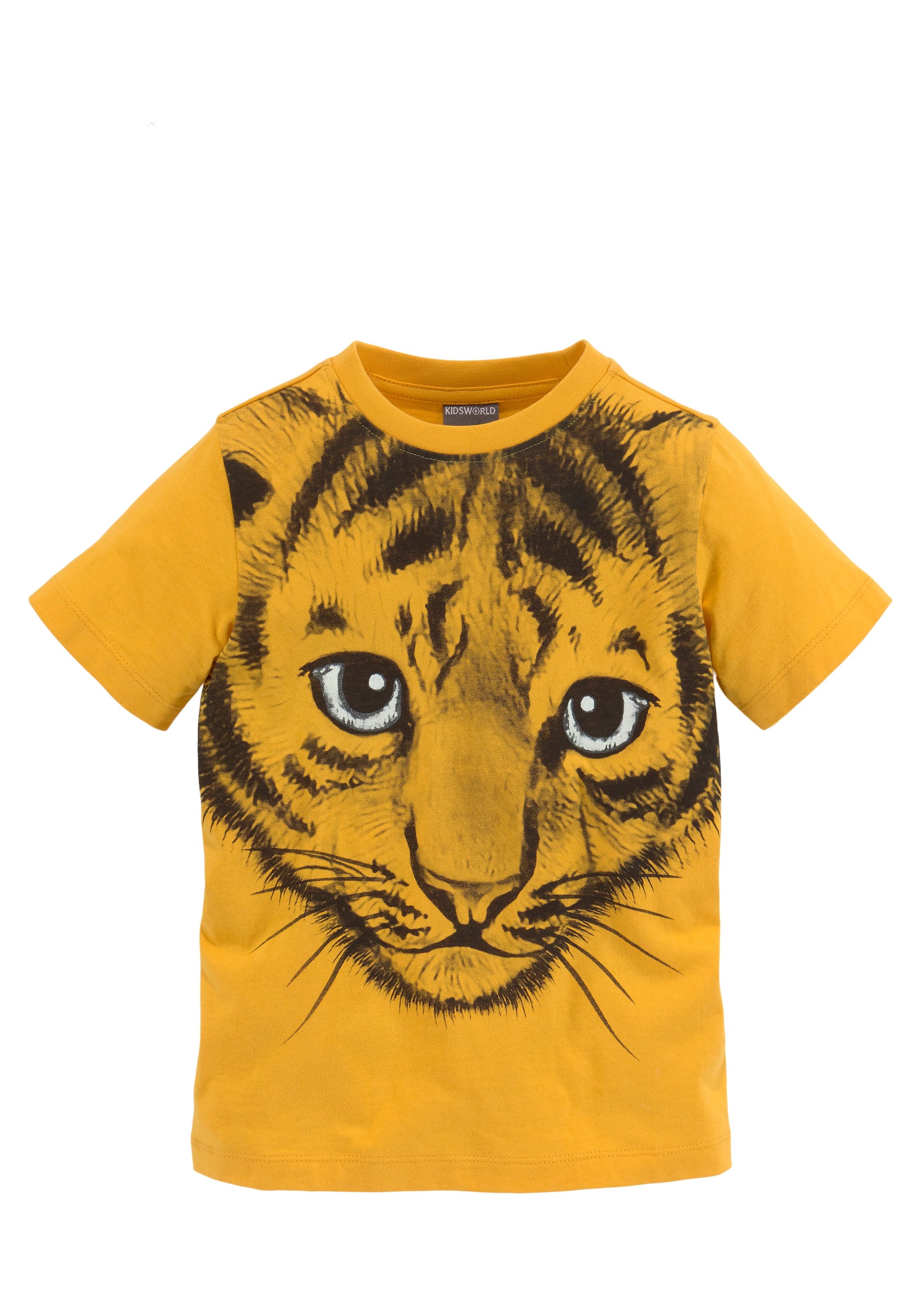 KIDSWORLD T-Shirt »Mit tollem Druck: LITTLE TIGER«, Kurzarm, Basic-Passform, mit peppigem Druck, Rundhalsausschnitt
