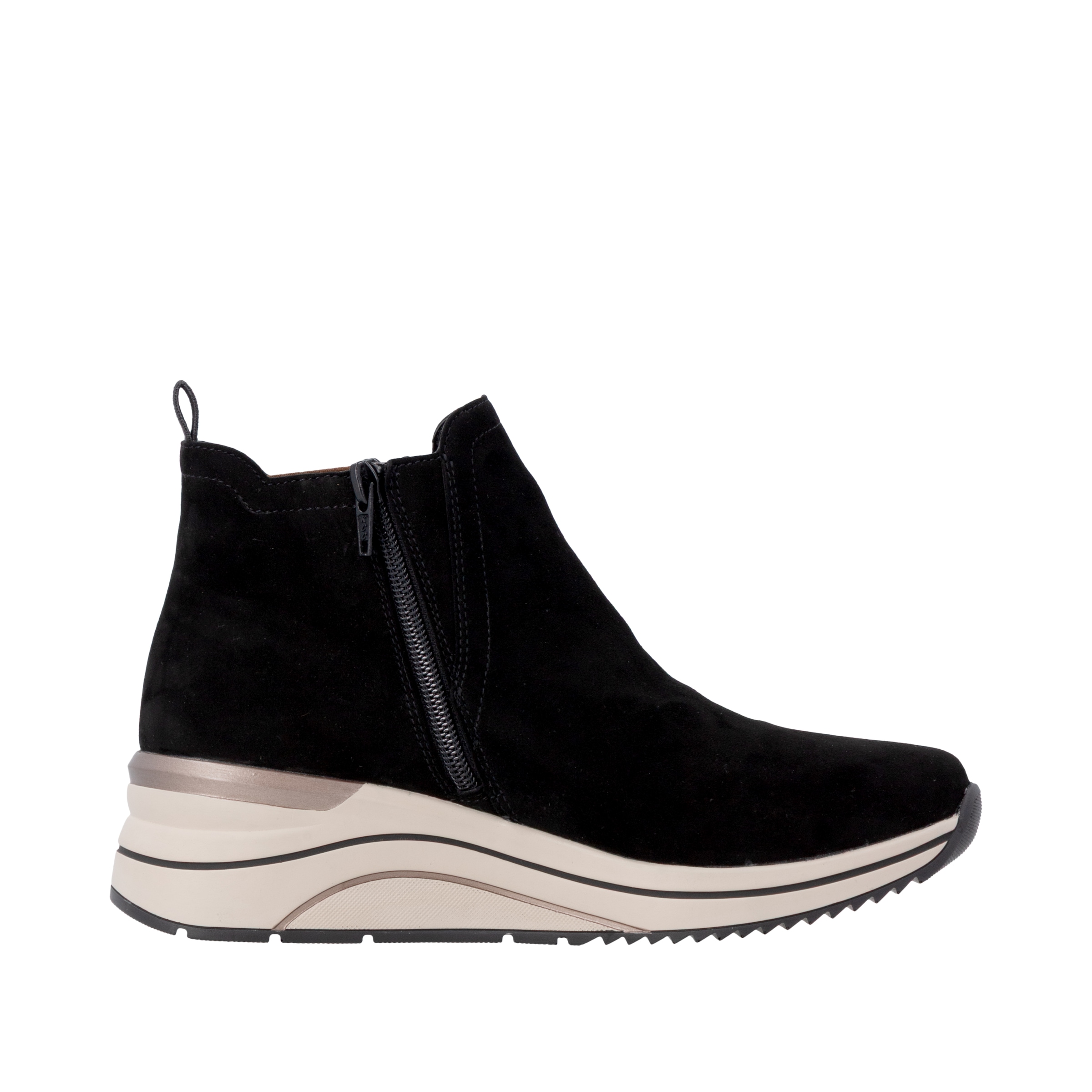 Remonte Keilstiefelette  Boots, Chelseaboots, Plateaustiefelette mit Leo-Stretcheinsatz