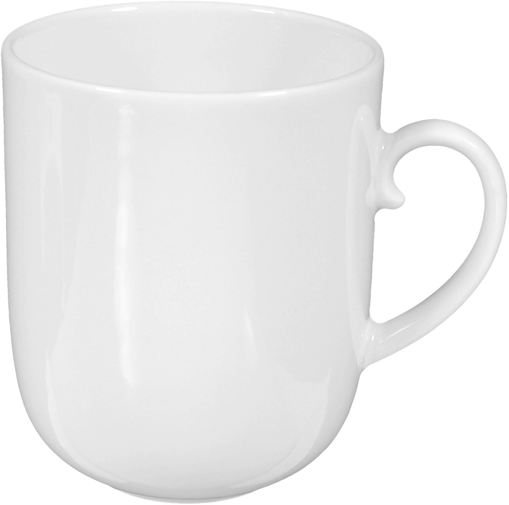 Seltmann Weiden Kombiservice »Geschirr-Set, 42 Teile, Rondo/Liane Weiß«, (Set, 42 tlg., je6x Frühstücks-,Speise-,Suppenteller,Dessertschale,Kaffeetasse,Becher), Geschirr, Service, Made in Germany, 42 Teile, für 6 Personen