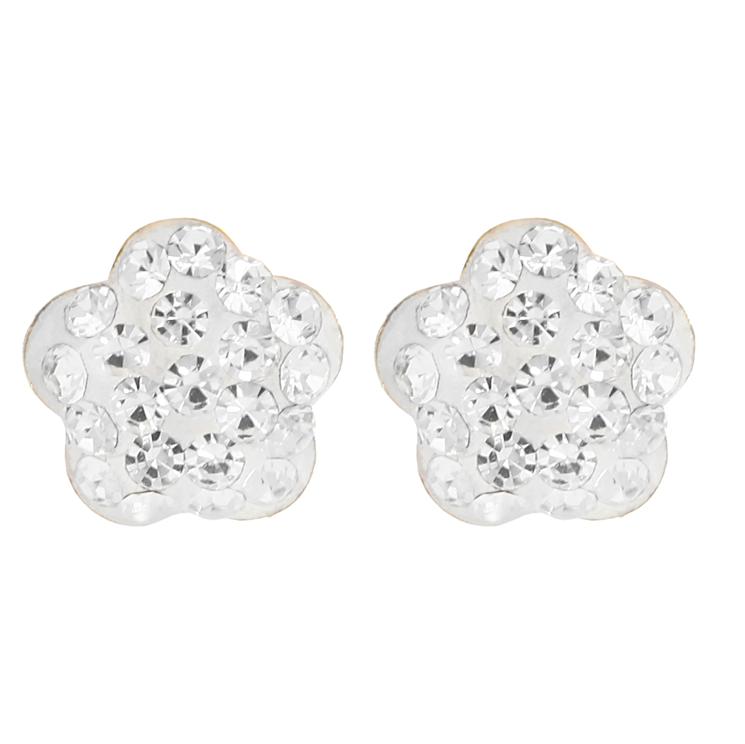 Firetti Paar Ohrstecker »Schmuck Geschenk Gold 375 Ohrschmuck Ohrringe Blume« mit Kristall