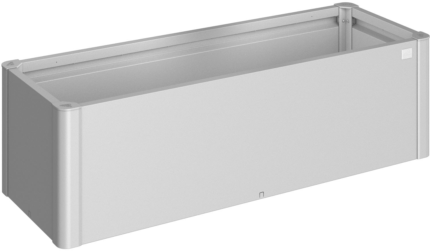 BIOHORT Hochbeet »BELVEDERE mini 1, 5x0, 5; verschiedene Farben« 152x53x45 cm, extrem langlebig, aus Metall silber-metallic