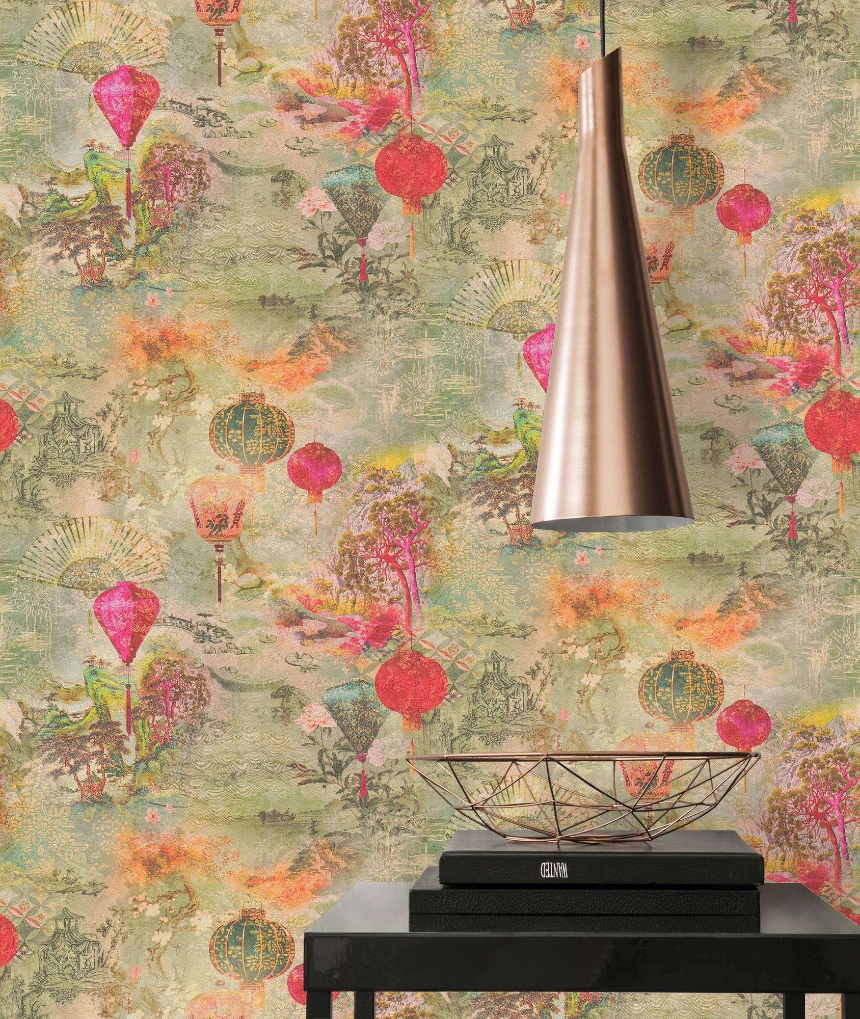 A.S. Création Vliestapete »Asian Fusion«, asiatisch-floral-Motiv, Ausgefallene Tapete Japanisch Tapeten Wohnzimmer Schlafzimmer Küche
