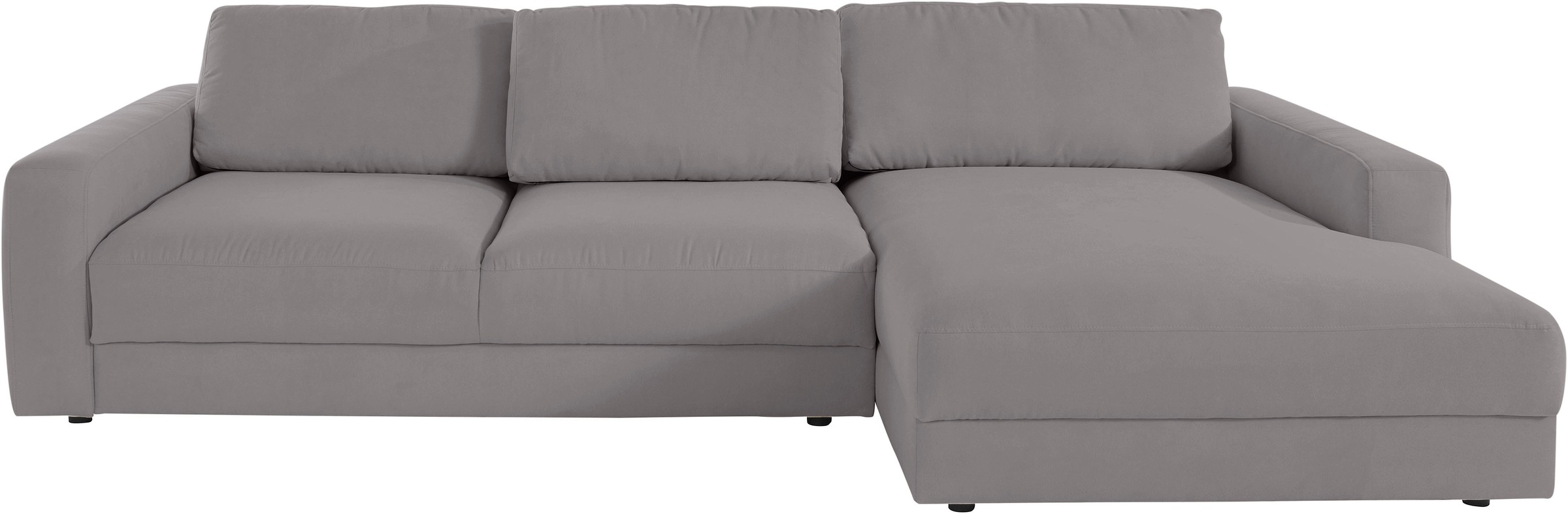 Places of Style Ecksofa »Bloomfield, elegant, viel Platz, Mega Couch, Breite 303cm, L-Form«, extra tiefe Sitzfläche, wahlweise mit Sitztiefenverstellung