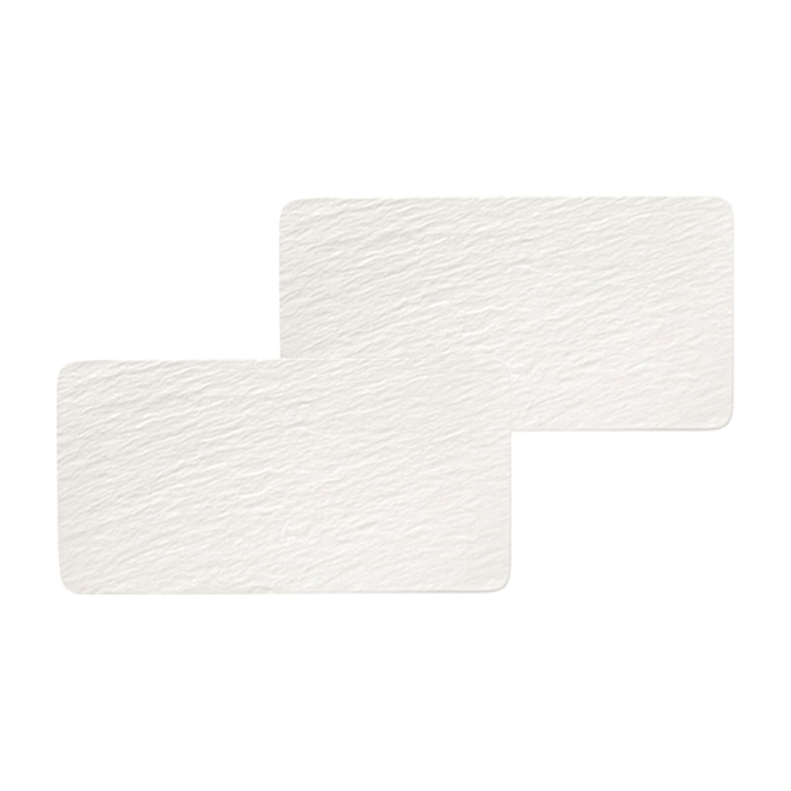 Villeroy & Boch Servierplatte »Servierplatten Manufacture Rock 2er Set weiß günstig online kaufen