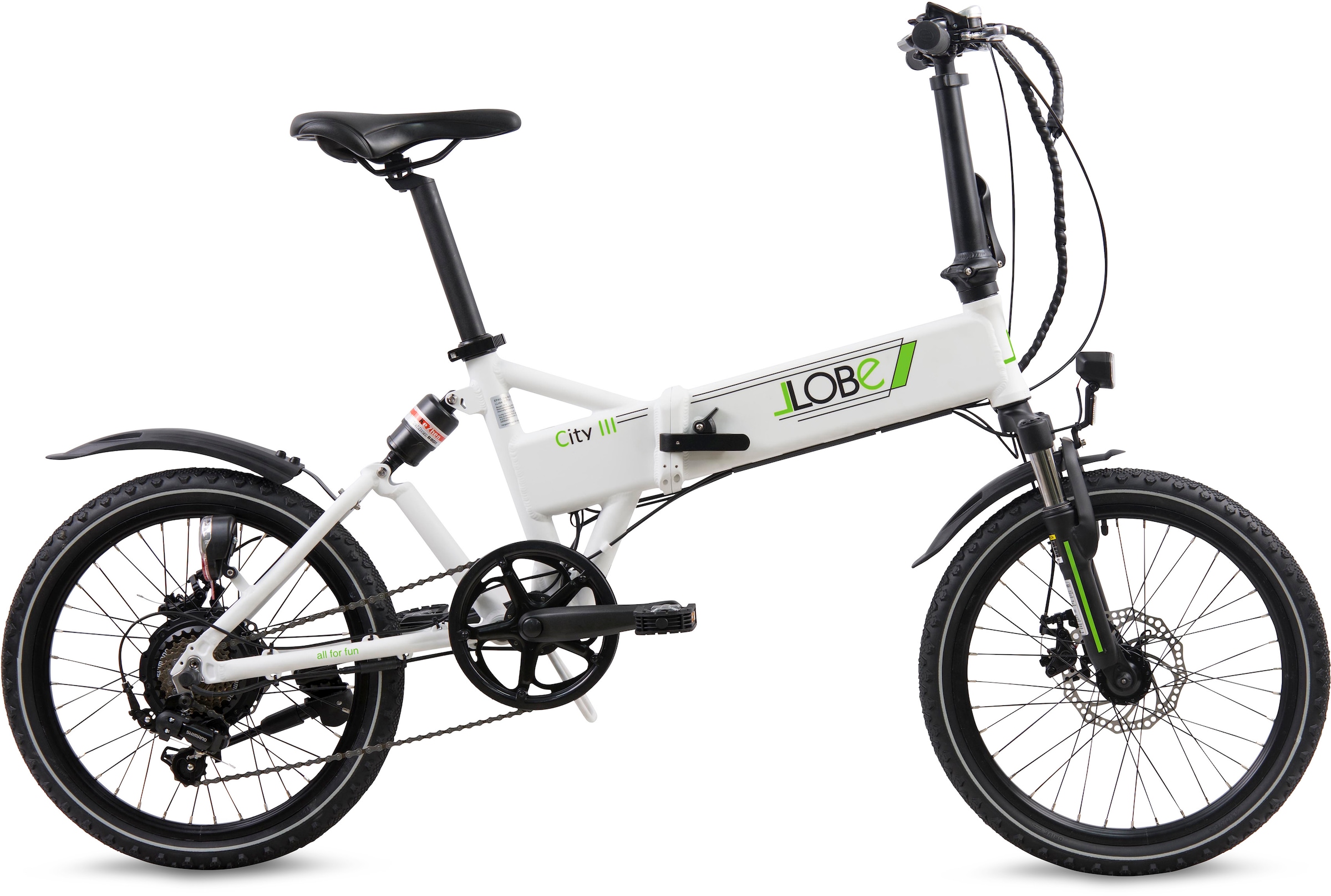 LLobe E-Bike »City III weiß«, 7 Gang, Shimano, Heckmotor 250 W im  Online-Shop bestellen