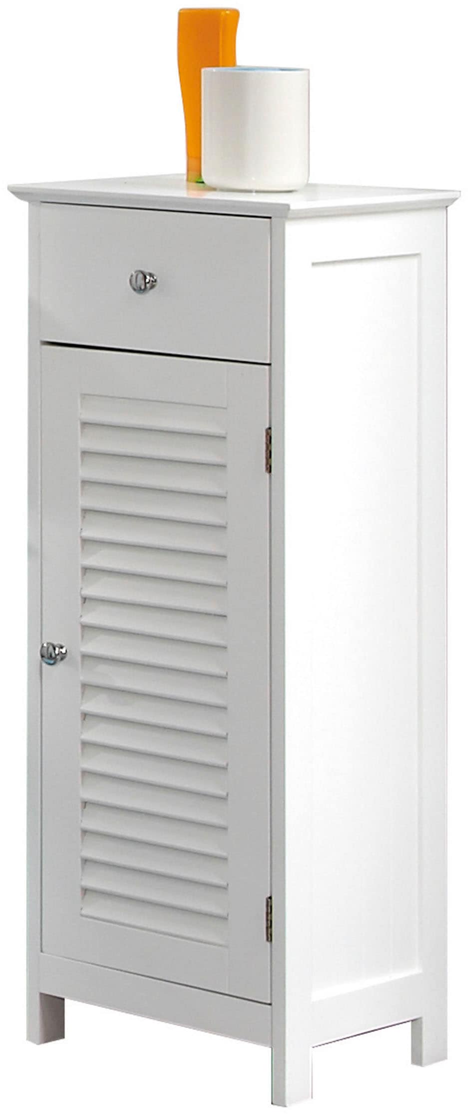 Saphir Badmöbel-Set »Quickset 928 4-teilig, Waschbeckenunterschrank mit LED-Spiegel«, (5 St.), Unterschrank, Hängeschrank, 4 Türen, 1 Schublade, Weiß Glanz