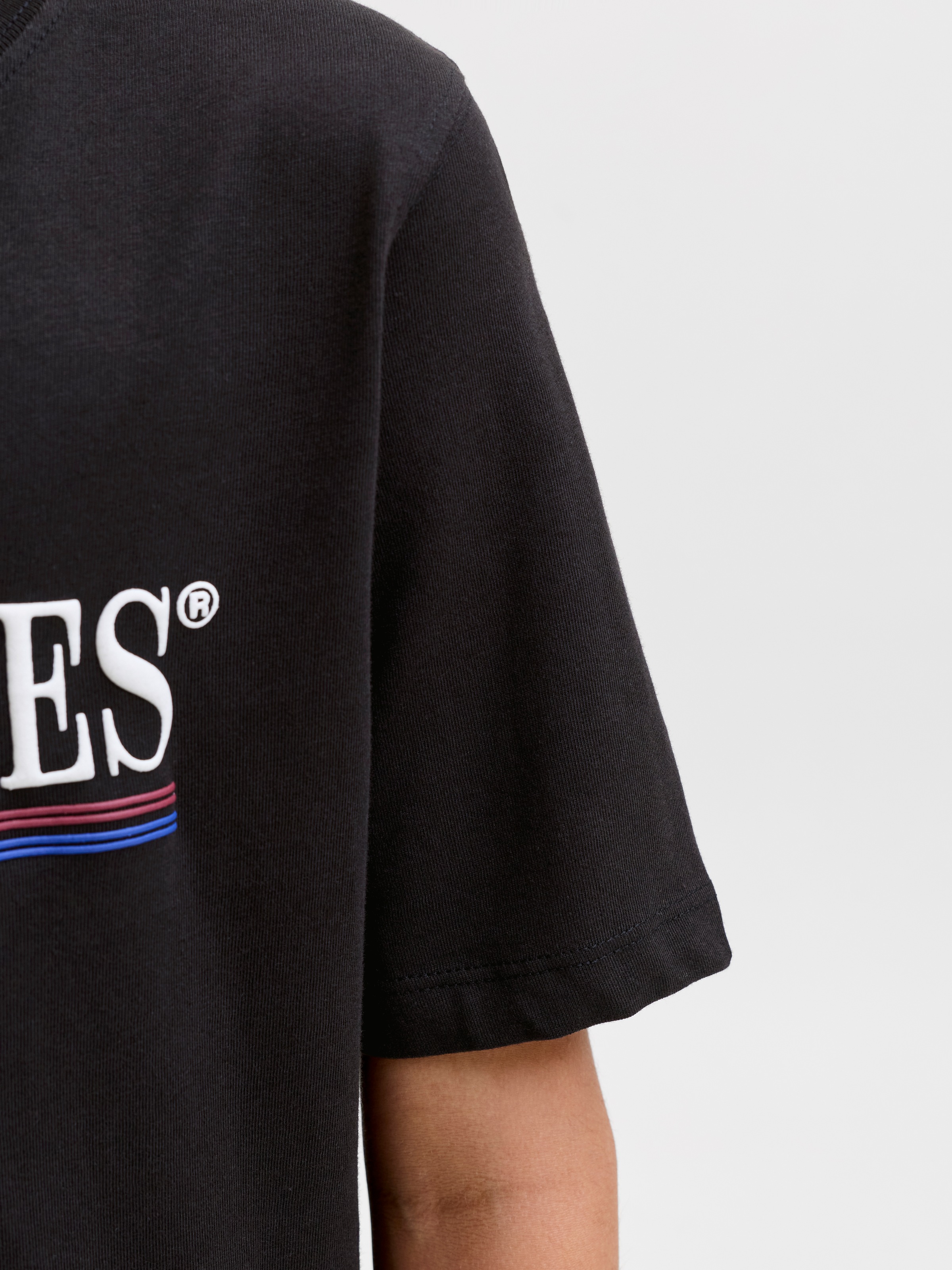 Jack & Jones Junior Rundhalsshirt »JORFREDERIKSBERG GRAPHIC BOX TEE SS JNR« Baumwolle, regular fit