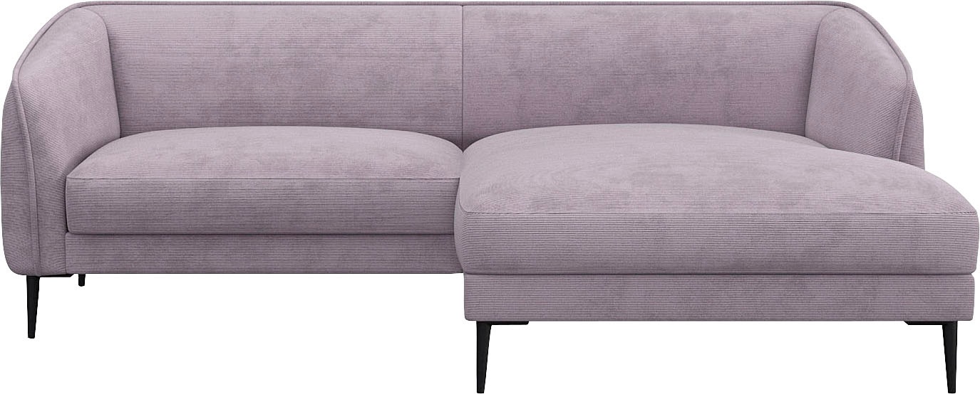 FLEXLUX Ecksofa »Belle Designsofa, bequem durch Kaltschaum im Sitz«, Skandi günstig online kaufen