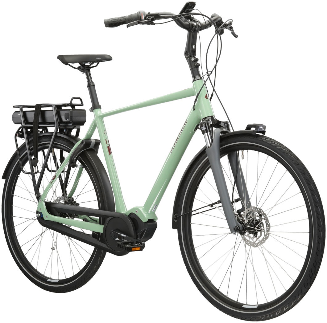 Kross »E-Citybike Sentio Hybrid 4.0 28 Zoll grün - Shimano Mittelmotor« 7 Gang Shimano NEXUS Schaltwerk Nabenschaltung Mittelmotor 250 W SHIMANO 36 V/250 W, Mittelmotor DU-E500