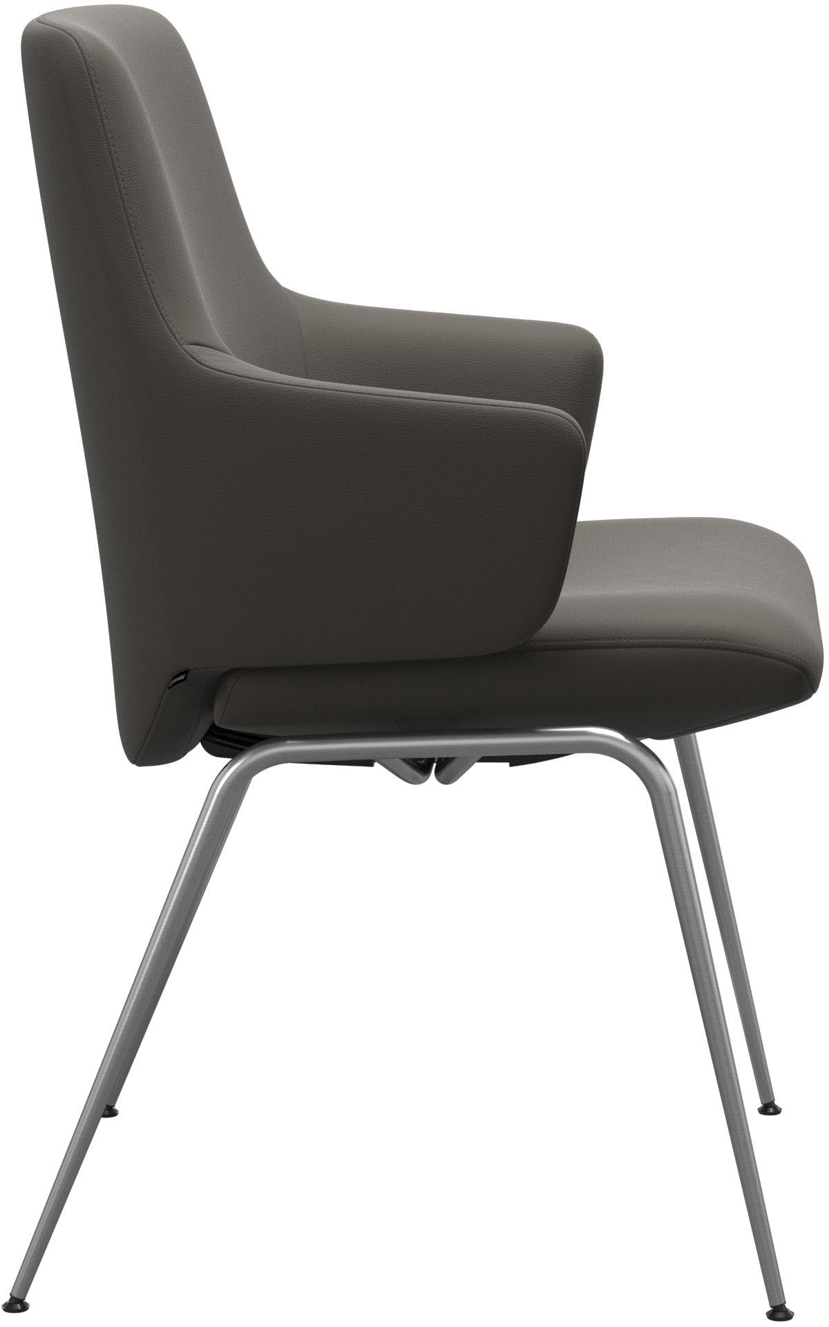 Stressless® Polsterstuhl »Laurel«, Leder PALOMA, Low Back mit Armlehne, Größe L, mit Beinen aus Stahl in Chrom matt