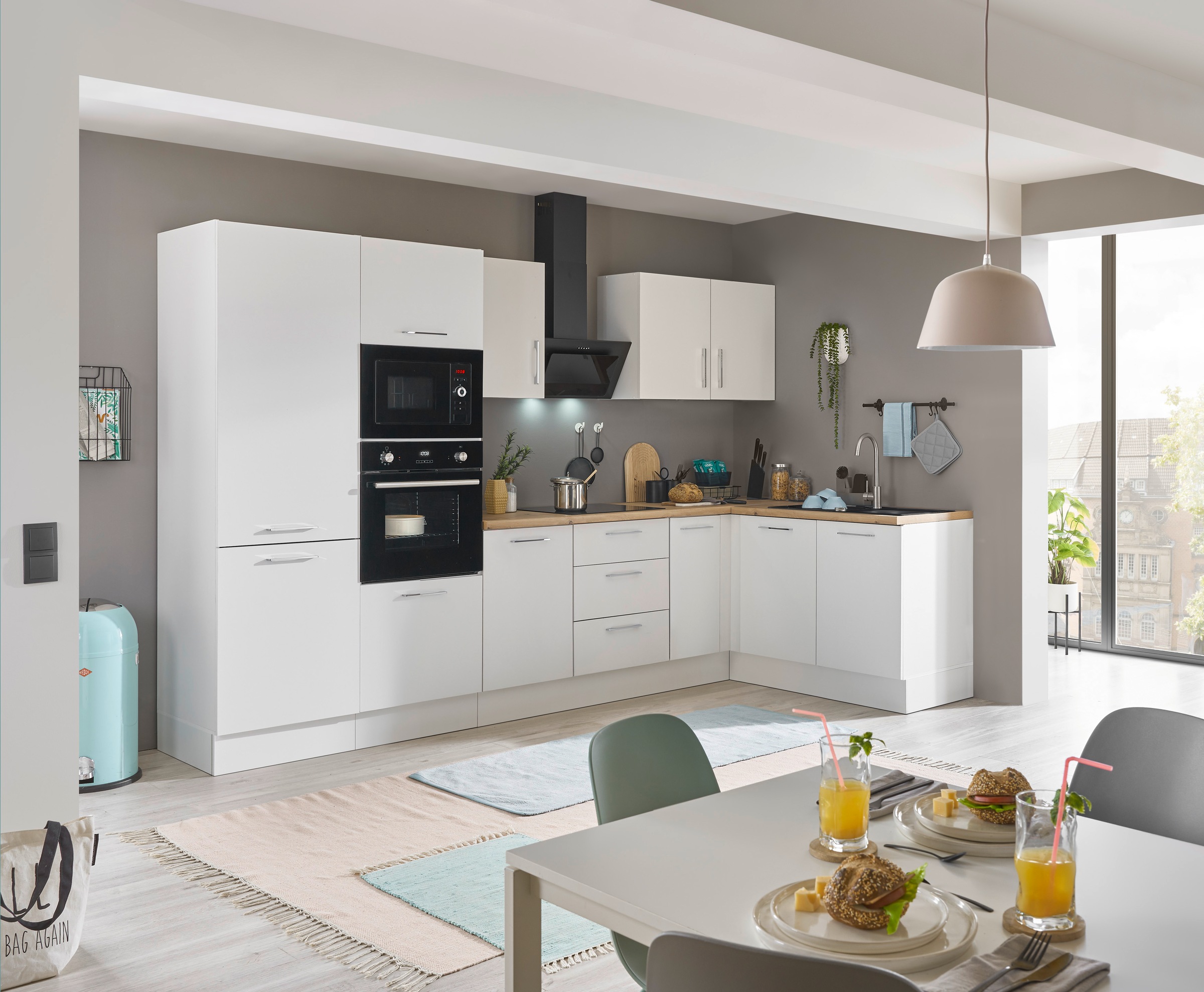 BASIC by Balculina Winkelküche »Turin« Stellbreite 330x175 cm, wahlweise mi günstig online kaufen