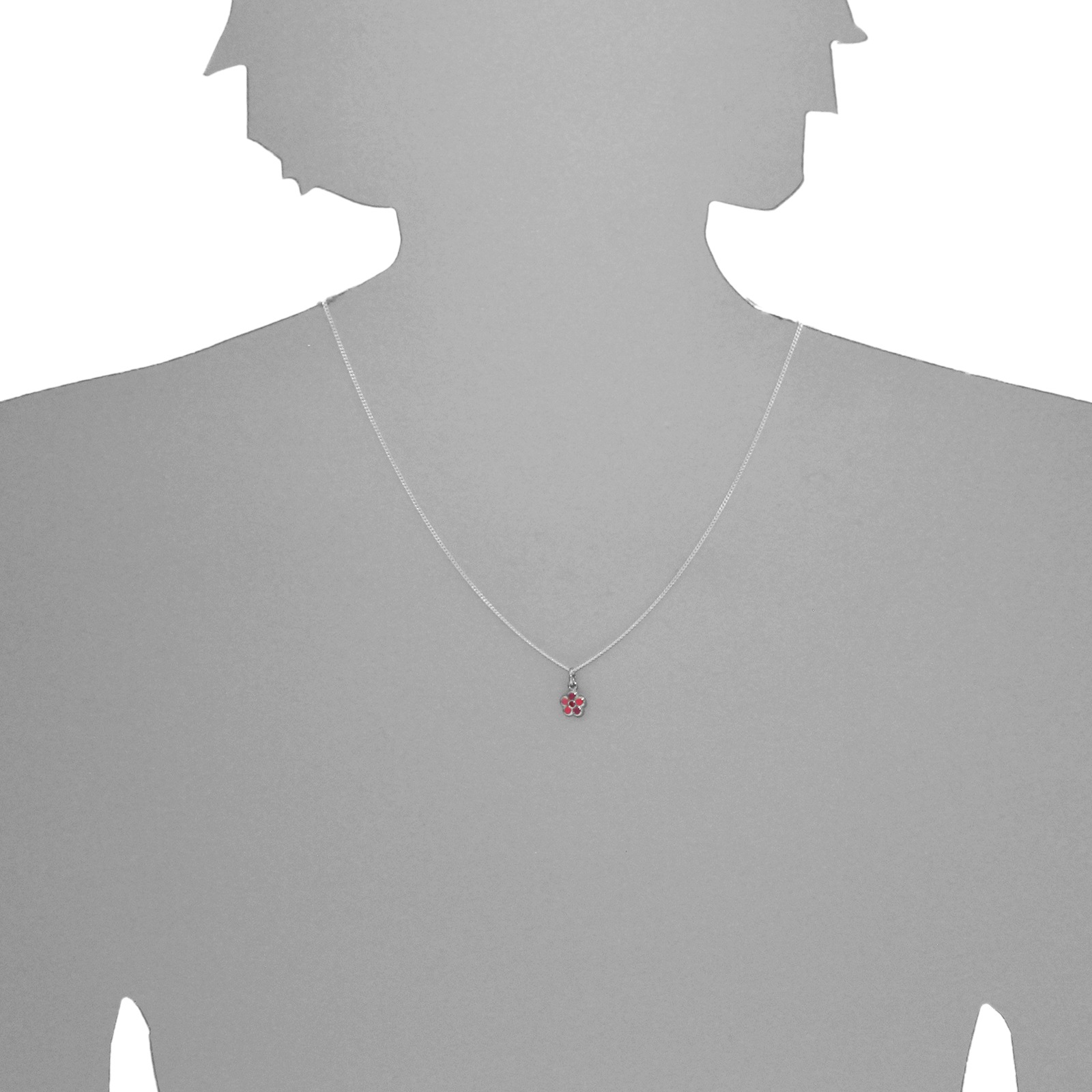OSTSEE-SCHMUCK Kette mit Anhänger »Ostsee-Schmuck Kette mit Anhänger Blume Kette mit Anhänger Blume«, (2 tlg.)