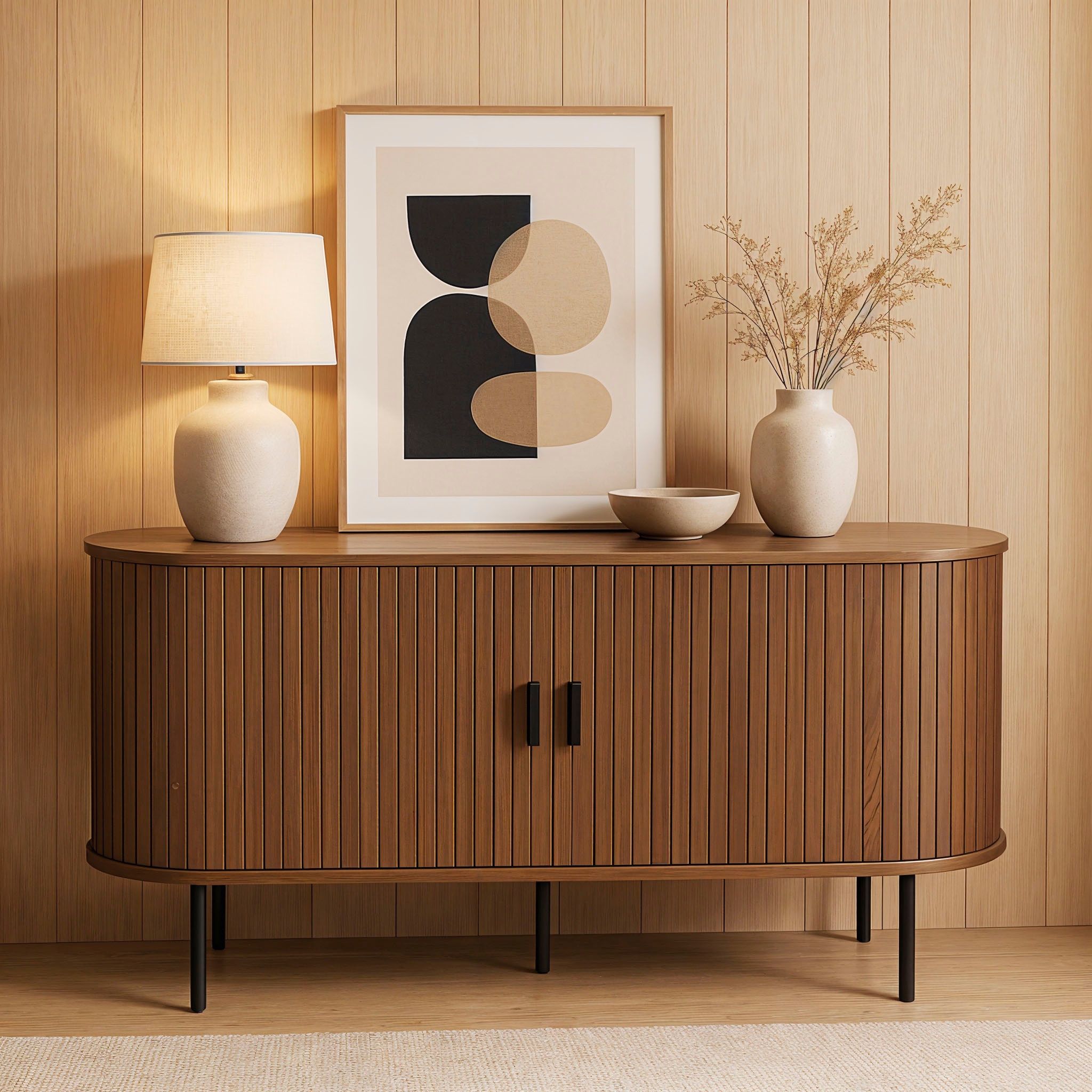 Möbilia Sideboard 2 Schiebetüren