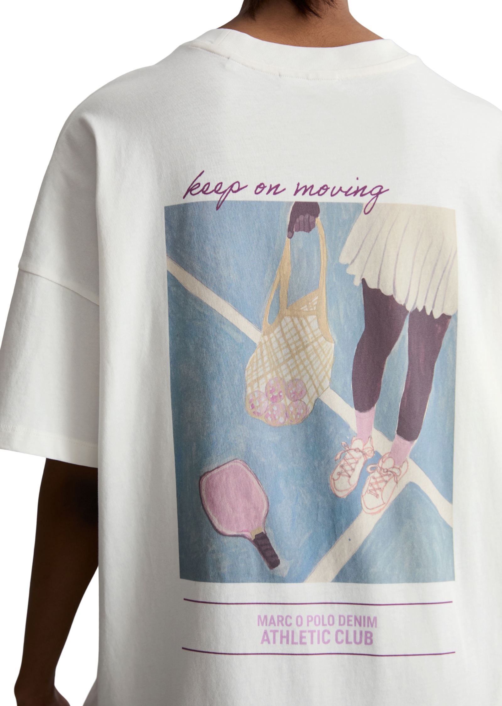 Marc O'Polo DENIM T-Shirt oversized aus Heavy Jersey, großer Rückenprint