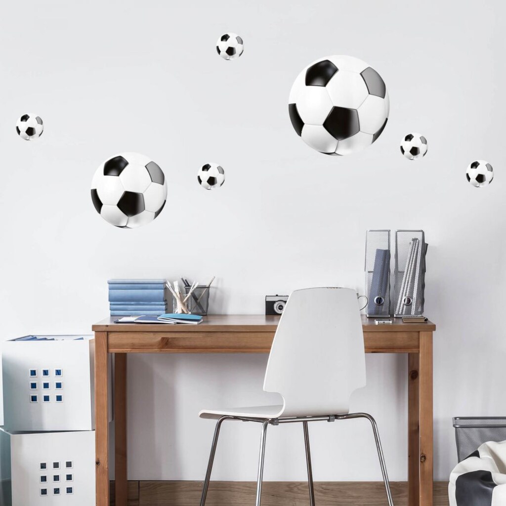 Wall-Art Wandtattoo »Fußball Set Fußbälle«, (1 St.)