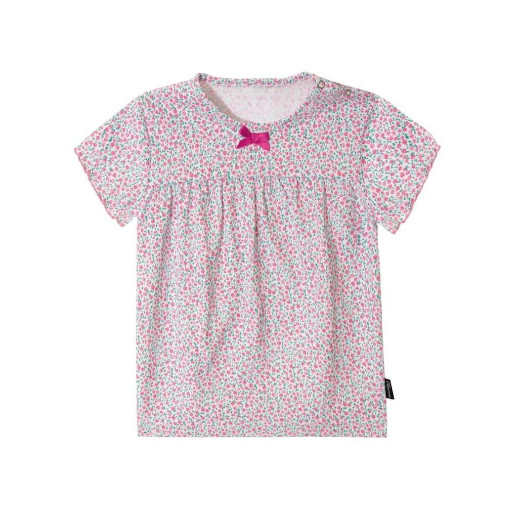 Trigema T-Shirt »TRIGEMA T-Shirt mit Blumen-Muster«, (1 tlg.)