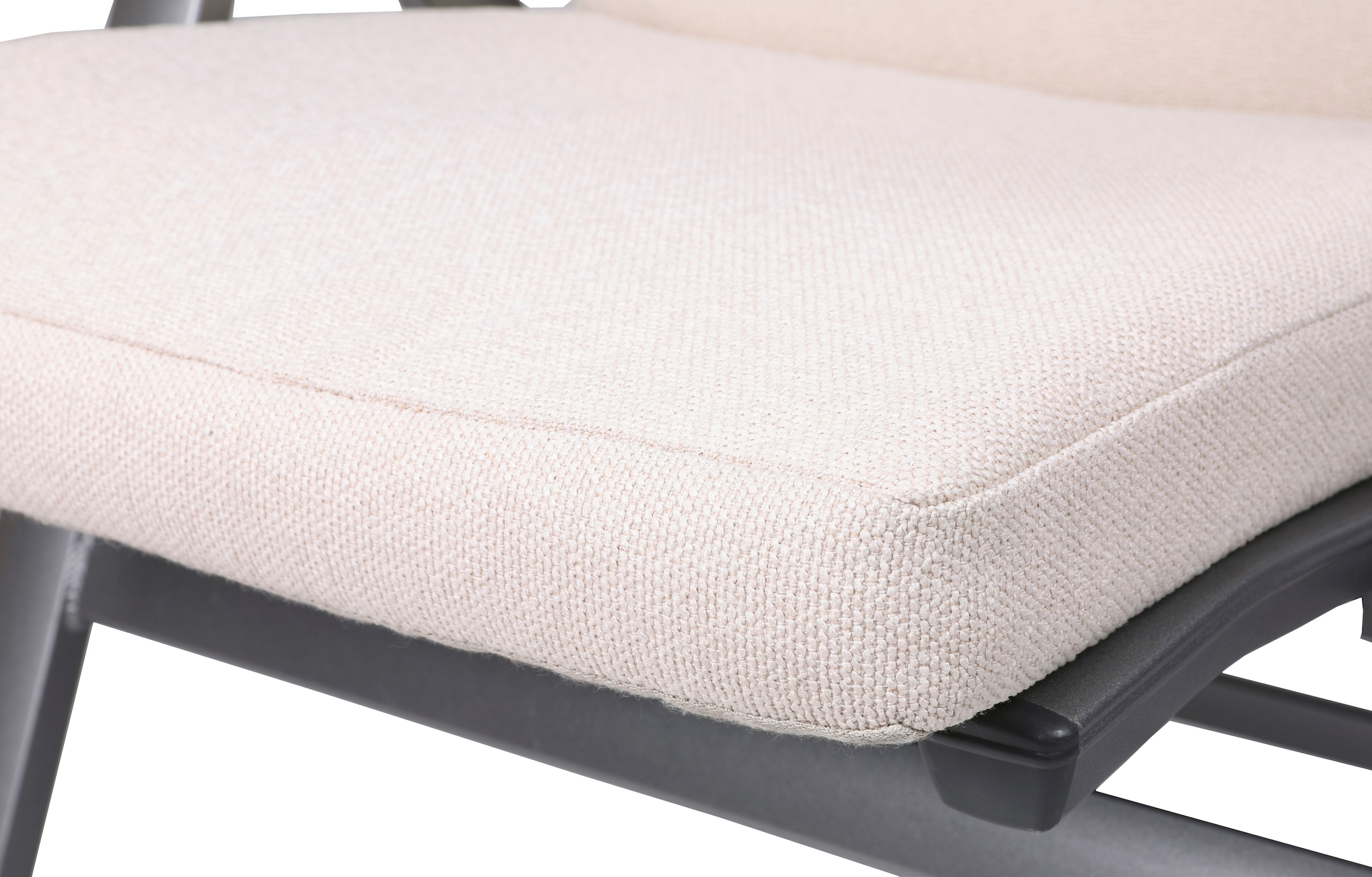 GO-DE Liegenauflage Uni Bouclé natur - Maße BxLxH ca.: 59 cm x 194 cm x 7 cm