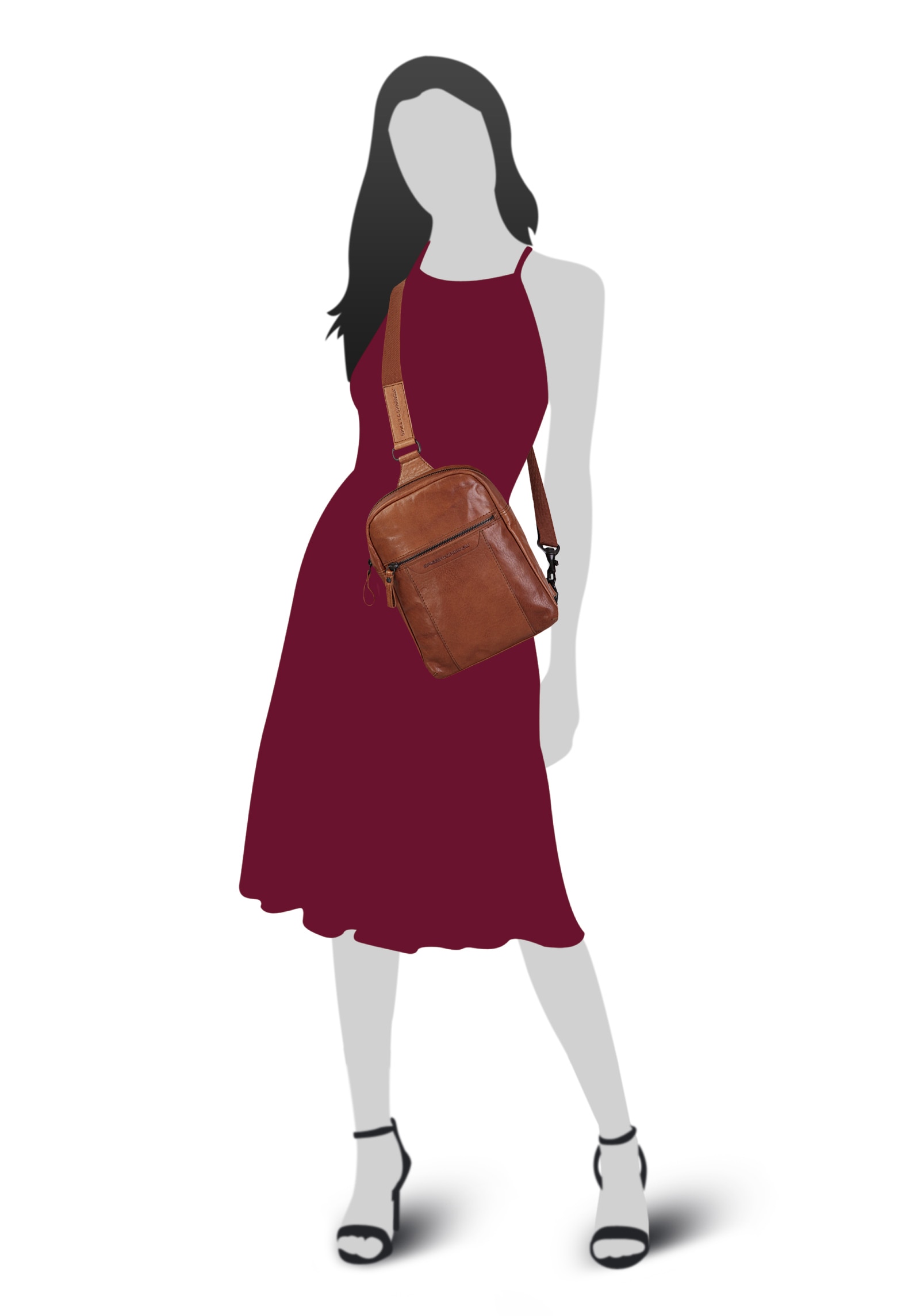 Spikes & Sparrow Umhängetasche echt Leder