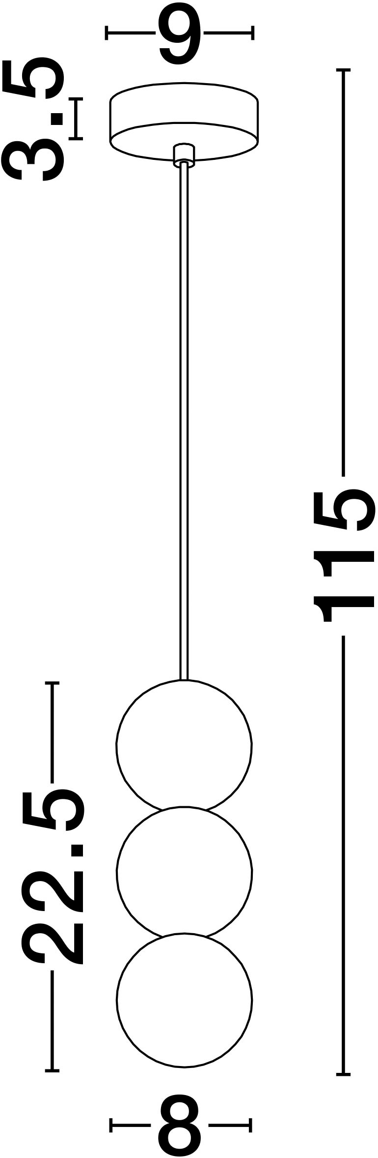 Nova Luce Pendelleuchte »ZERO« G9 1 Stk.