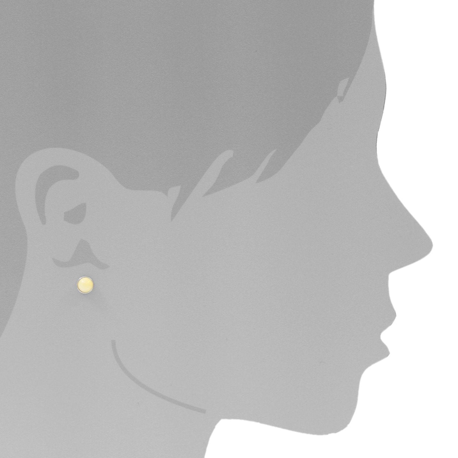 OSTSEE-SCHMUCK Paar Ohrstecker »Ostsee-Schmuck Ohrstecker Classic 6 mm Ohrstecker Classic 6 mm«, (2 tlg.)