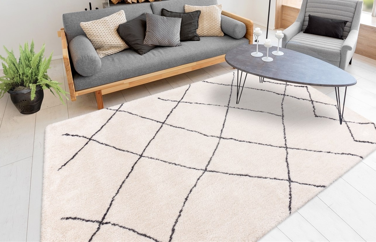 my home Hochflor-Teppich »Amanda«, rechteckig, 27 mm Höhe, Wohnzimmer günstig online kaufen