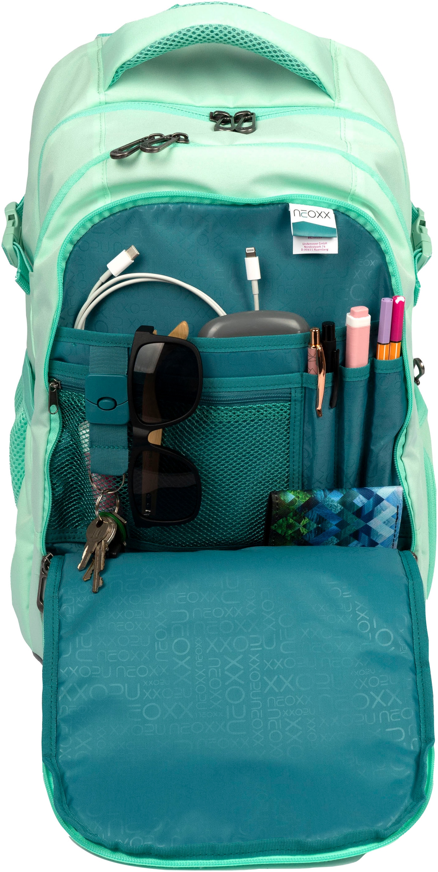 neoxx Schulrucksack »Active Pro, Mint To Be«