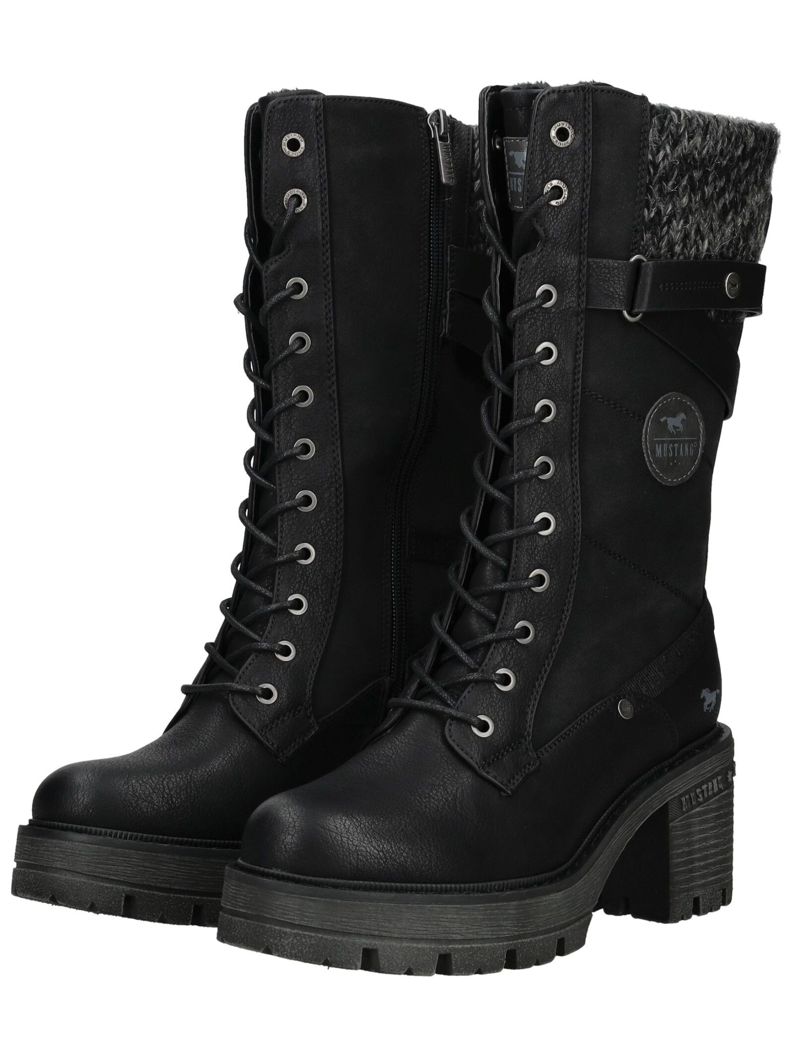 Mustang Shoes Schnürstiefel »Mustang Shoes Stiefel Lederimitat/Textil«