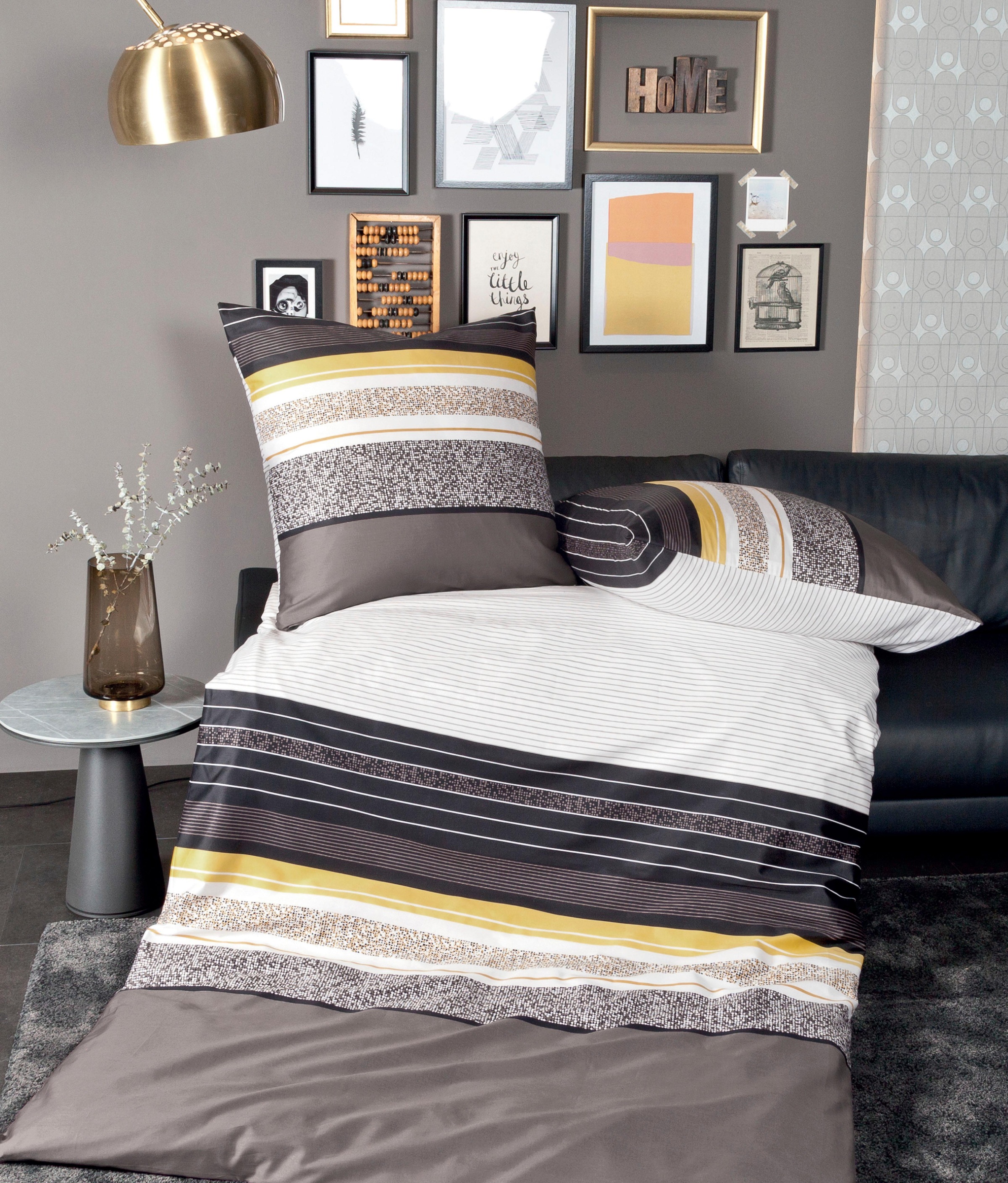 Janine Bettwäsche »J. D. 87046 in Mako Satin Qualität, 100% Baumwolle, Bett günstig online kaufen