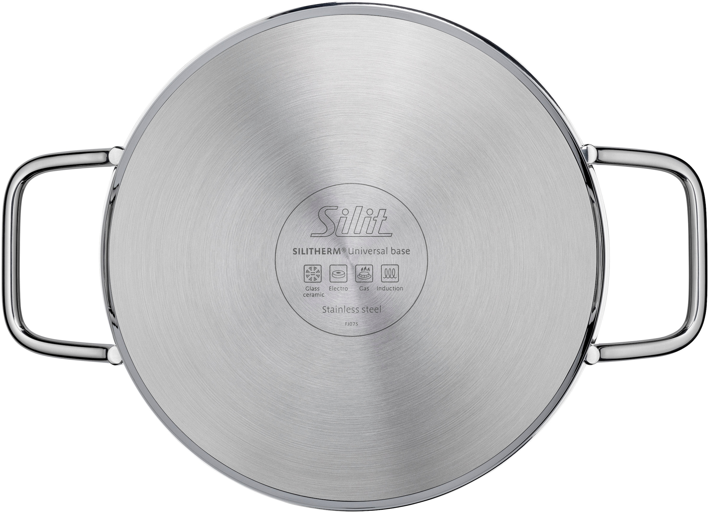Silit Bratentopf »Extra Cook, mit Glasdeckel«, Edelstahl 18/10, (2 tlg.), SiliTherm Universalboden, induktionsgeeignet, spülmaschinengeeignet