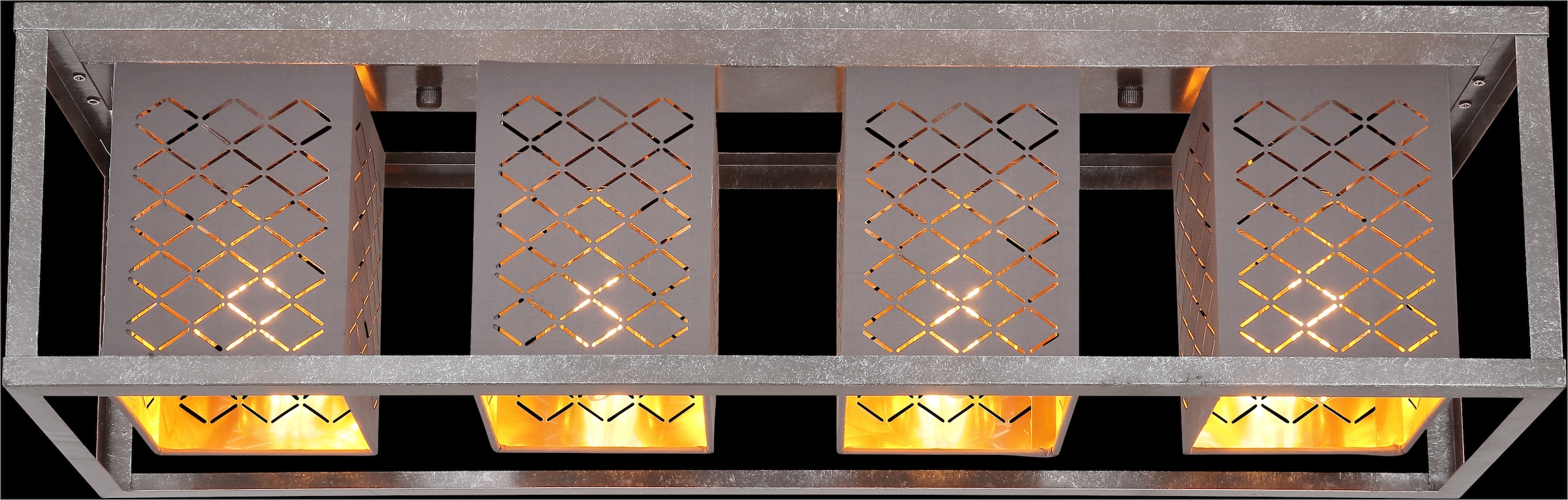 GLOBO LIGHTING Deckenleuchte »THOMAS« E27 1 Stk. Deckenlampe/silberfarben/antik/Dekorstanzung/Wohnbereich