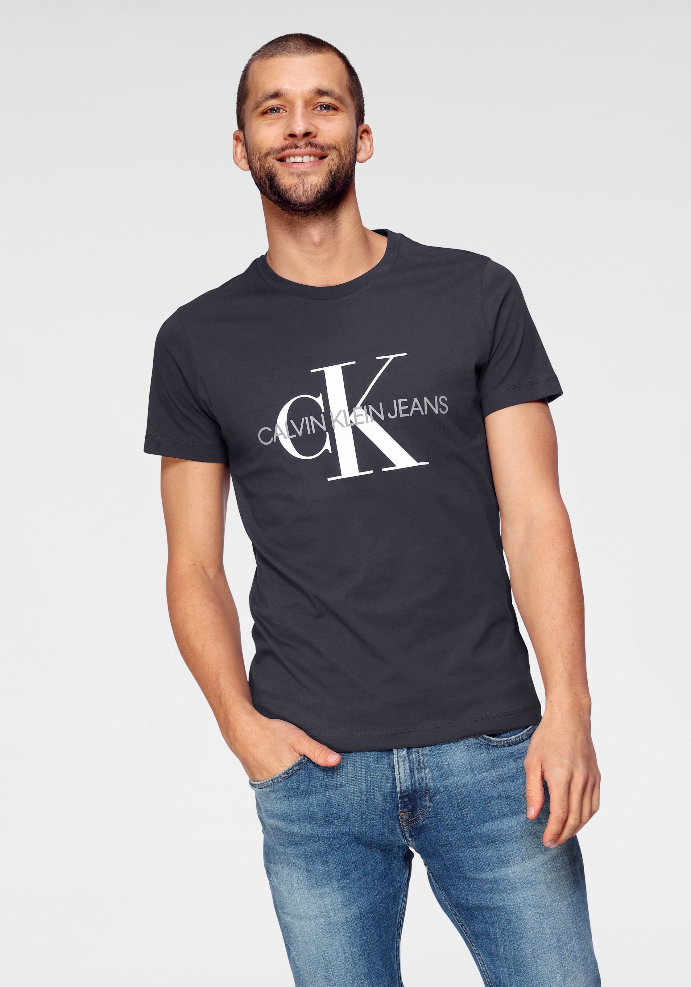 bestellen SLIM »ICONIC Klein MONOGRAM TEE« Calvin T-Shirt Jeans