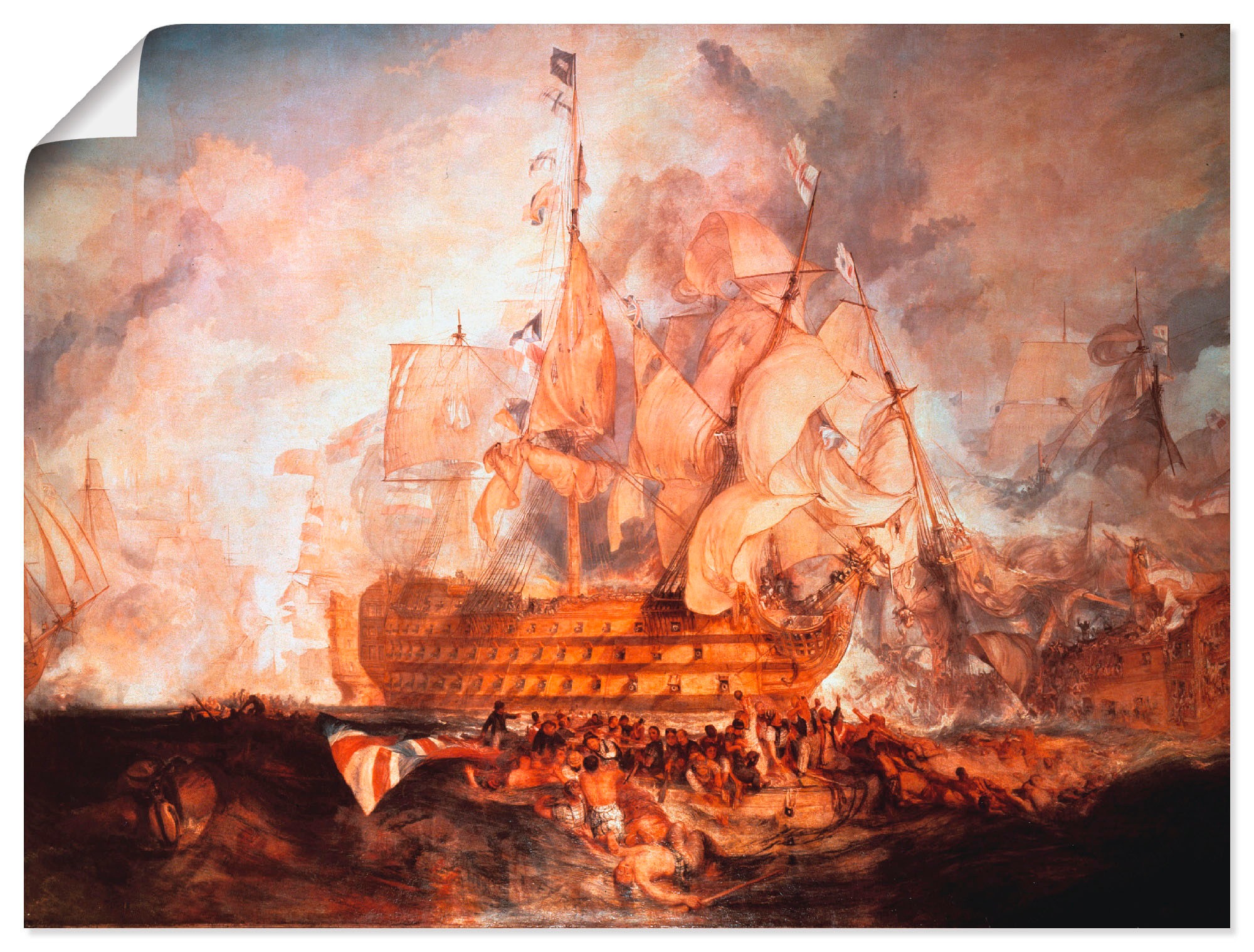 Artland Kunstdruck »Schlacht bei Trafalgar« Boote & Schiffe 1 Stk. tlg. als günstig online kaufen