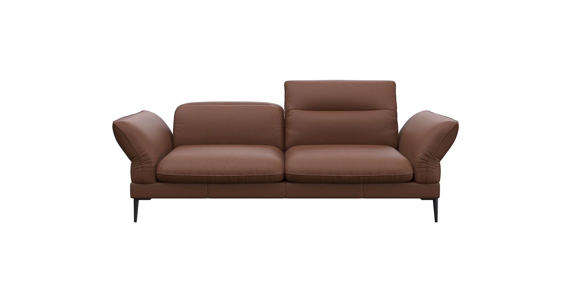 FLEXLUX 2,5-Sitzer »Salino, Funktionssofa, Relaxsofa«, Sofa mit Arm- und Kopfteil-Verstellungen, Kaltschaum & Stahl-Wellen