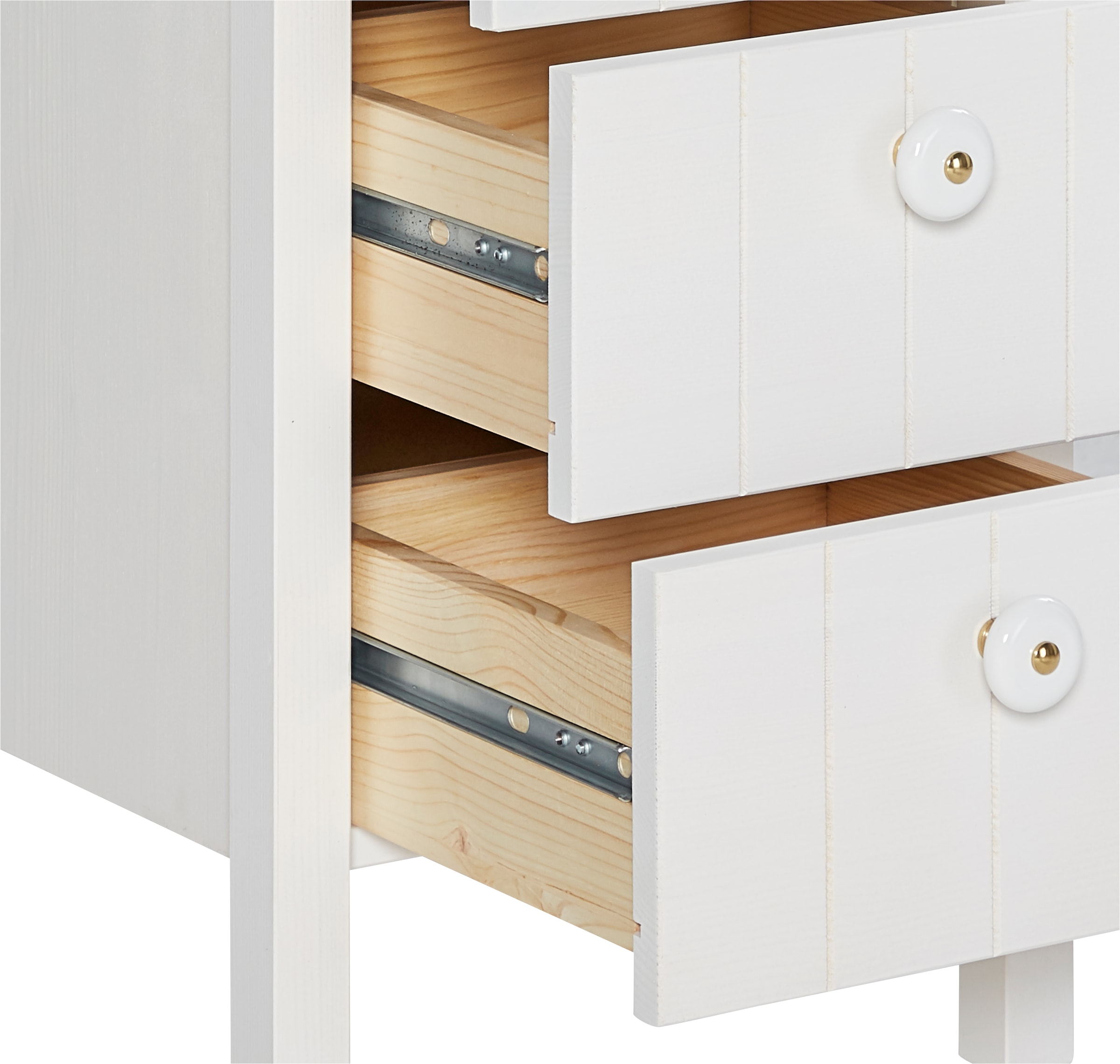 Home affaire Midischrank »Tina« Badmöbel, Kommode, Schrank, Breite 34 cm, Massivholz