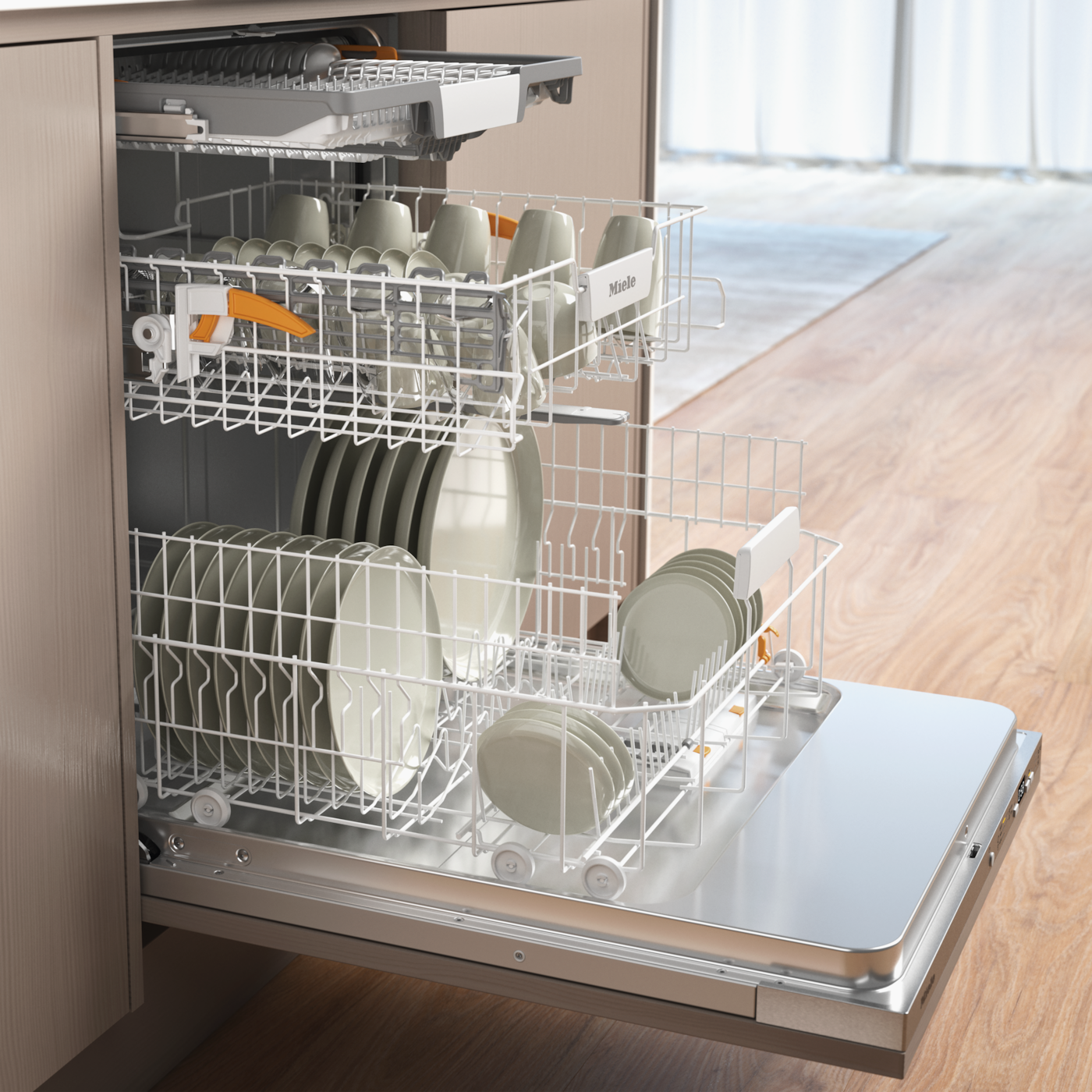 Miele vollintegrierbarer Geschirrspüler XXL »G 5856 SCVi XXL Active Plus«, 14 Maßgedecke