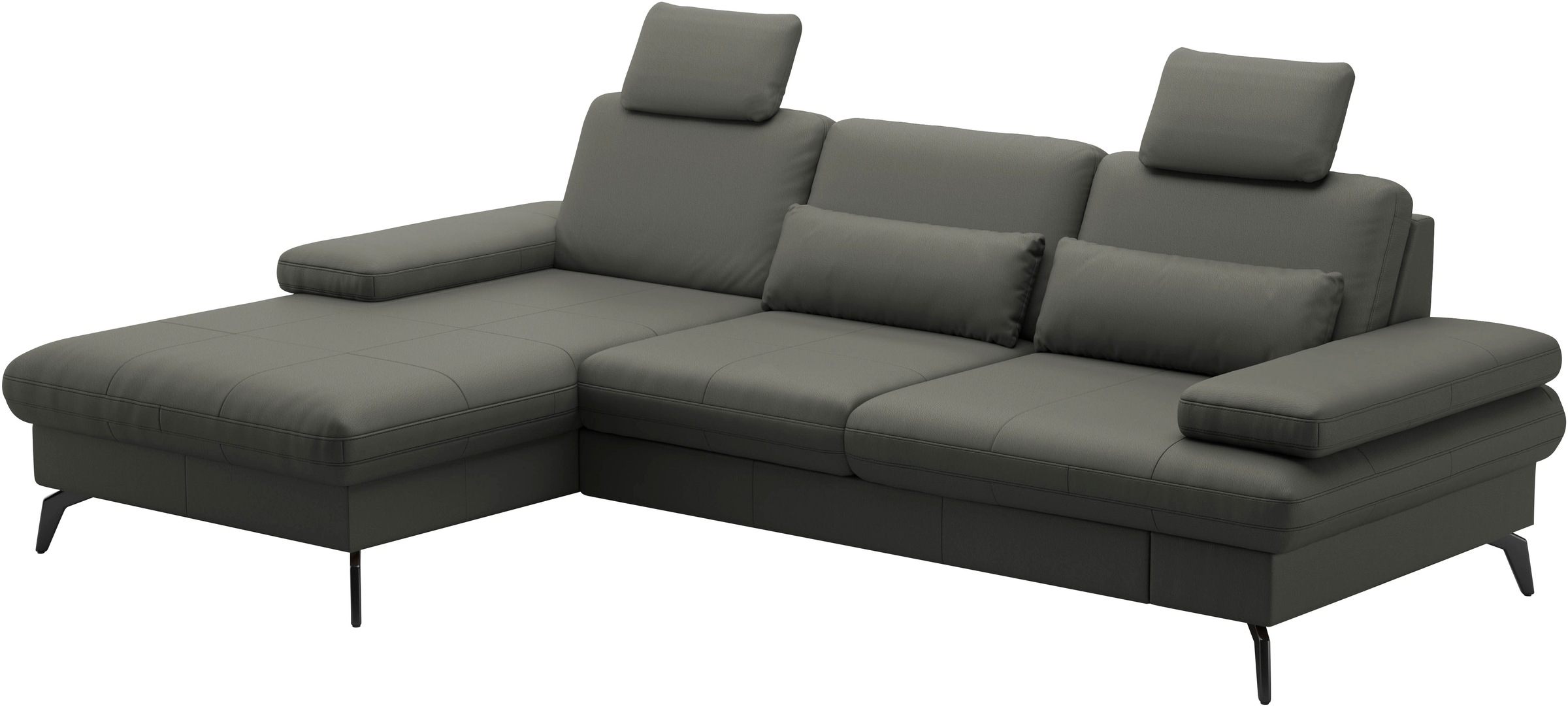 sit&more Ecksofa »Morris L-Form, inkl. Sitztiefenverstellung«, wahlweise mit Armteilverstellung, Bettfunktion & Bettkasten