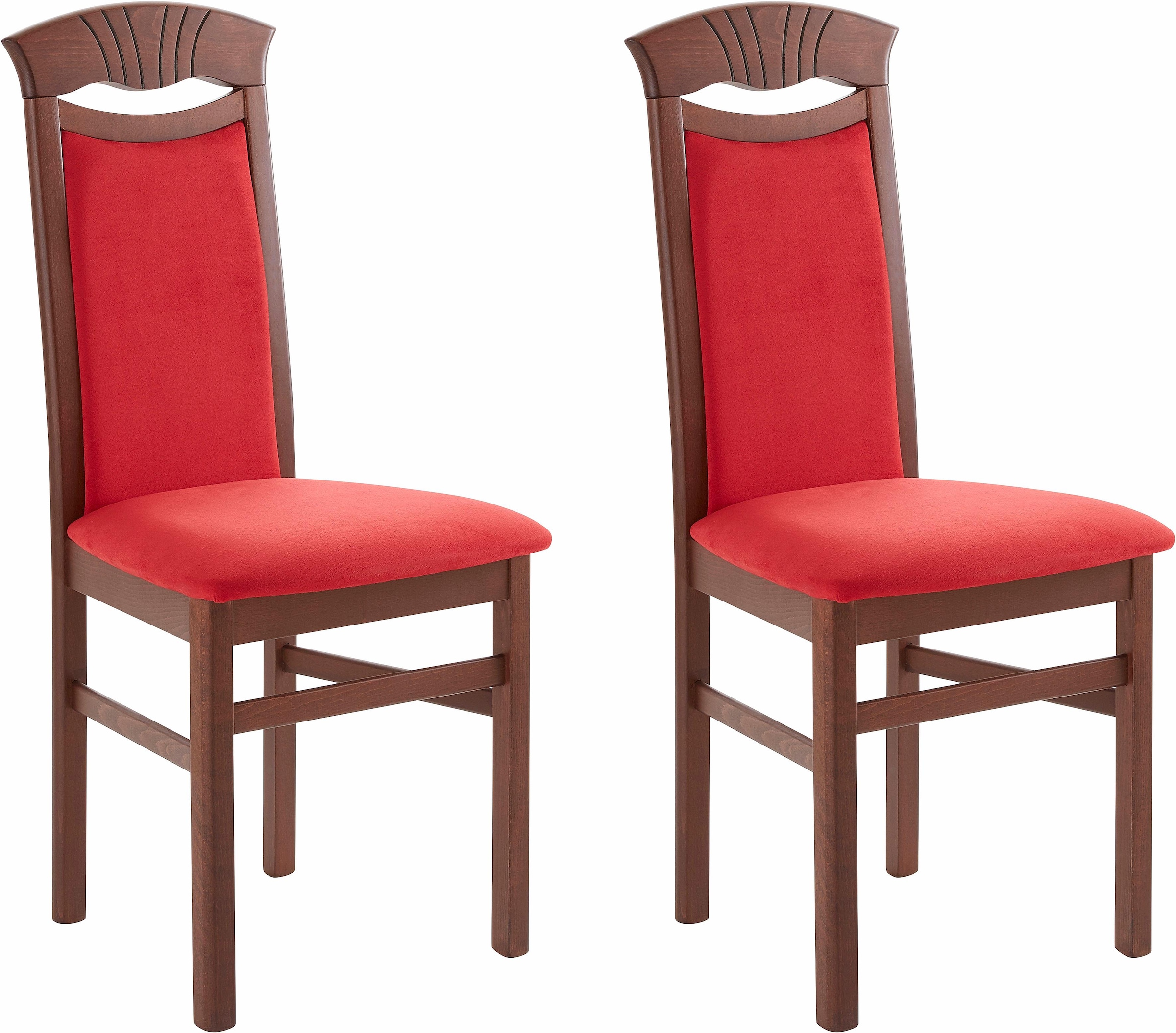 Home affaire Esszimmerstuhl »Franz« (Set) 2 Stk.strapazierfähige Microfaser günstig online kaufen