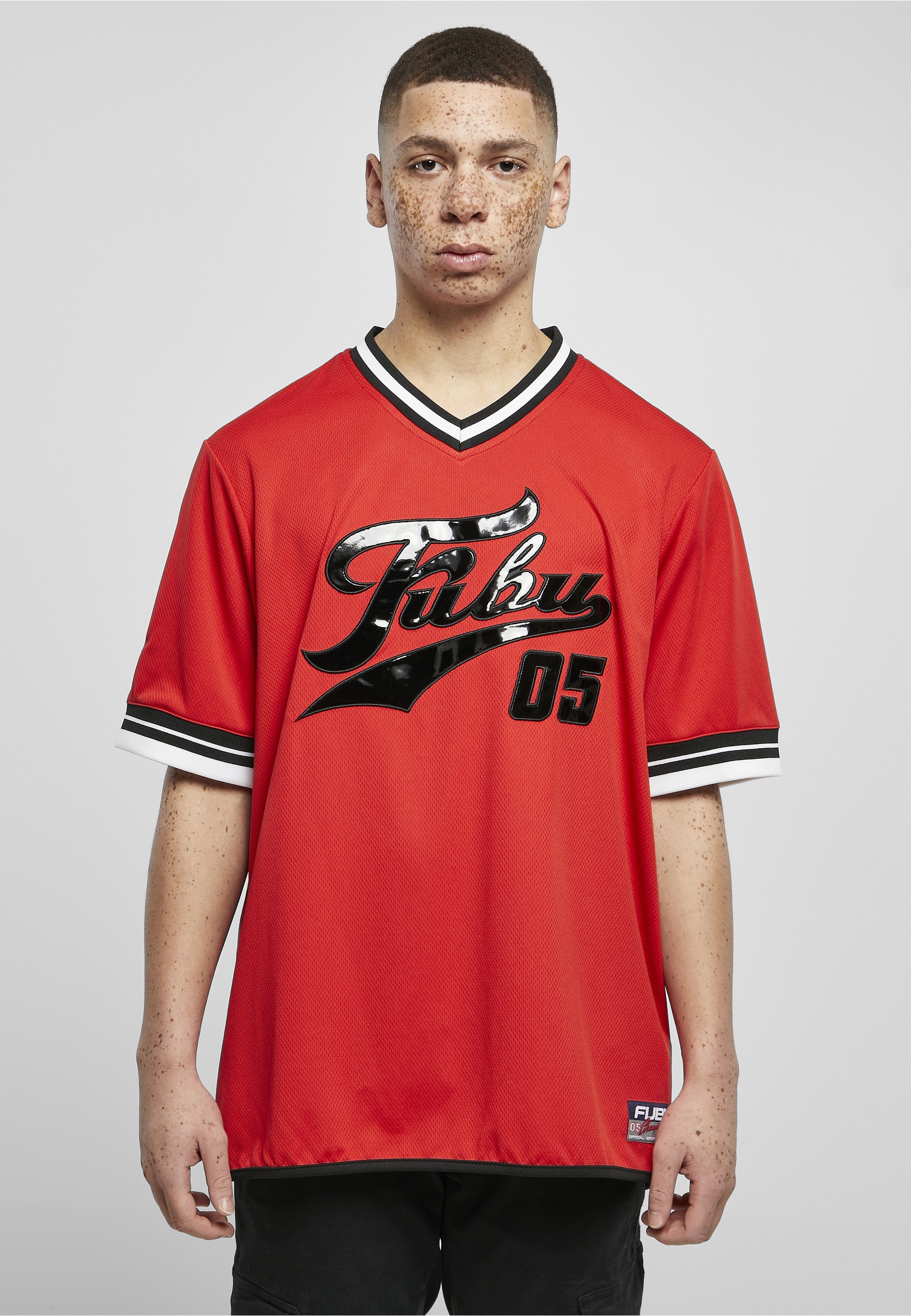 Fubu T-Shirt »Fubu Herren FM231-011-2 FUBU Varsity Lacquered Mesh Tee« 1