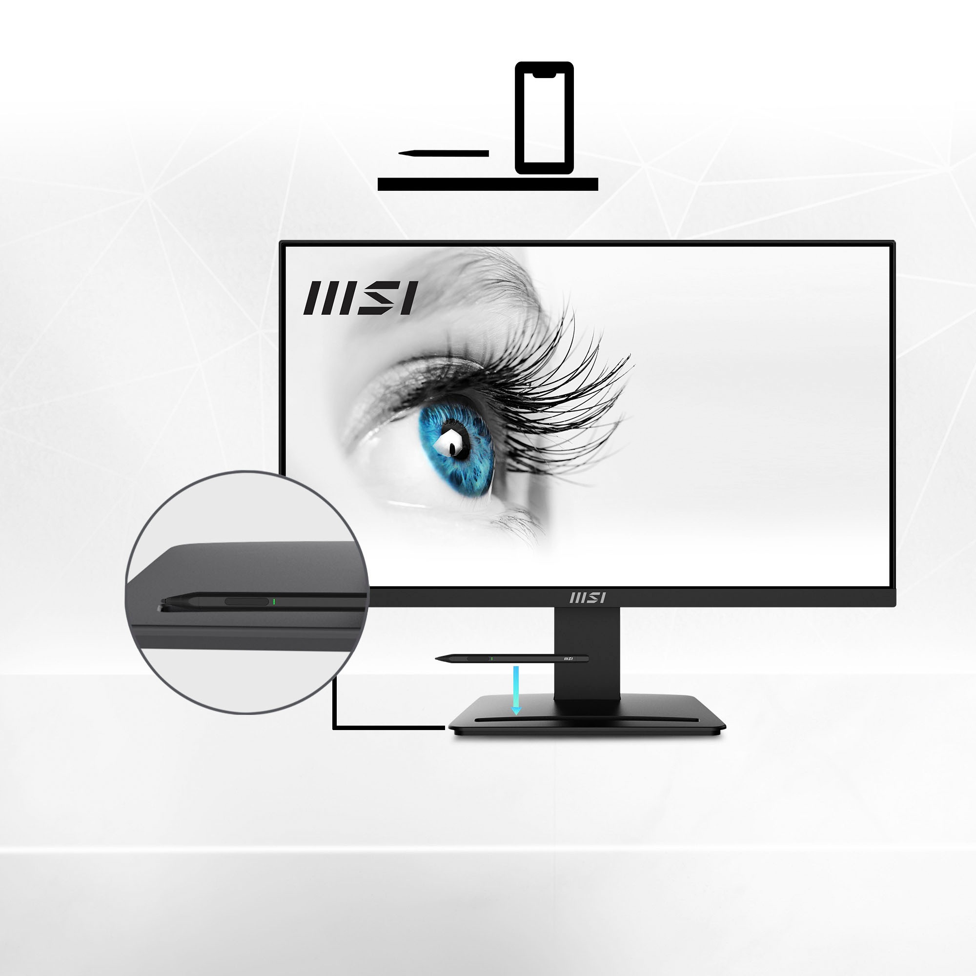 MSI LED-Monitor »PRO MP2412«, 60 cm/24 Zoll, 1920 x 1080 px, Full HD, 1 ms Reaktionszeit, 100 Hz