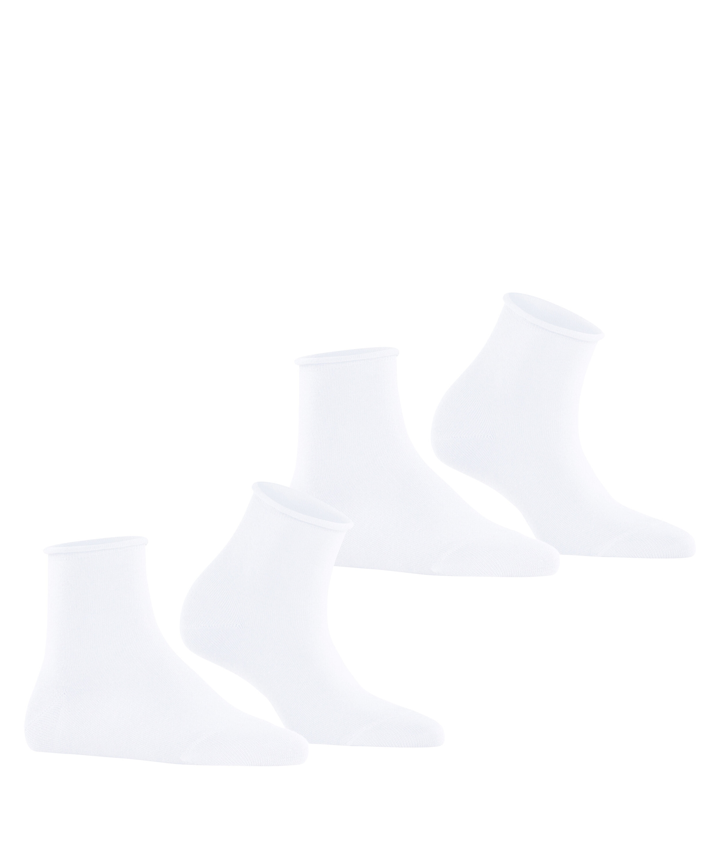 Esprit Kurzsocken »Basic Pure« 2 Paar,  unifarbenes Basic-Design, Rollbündchen
