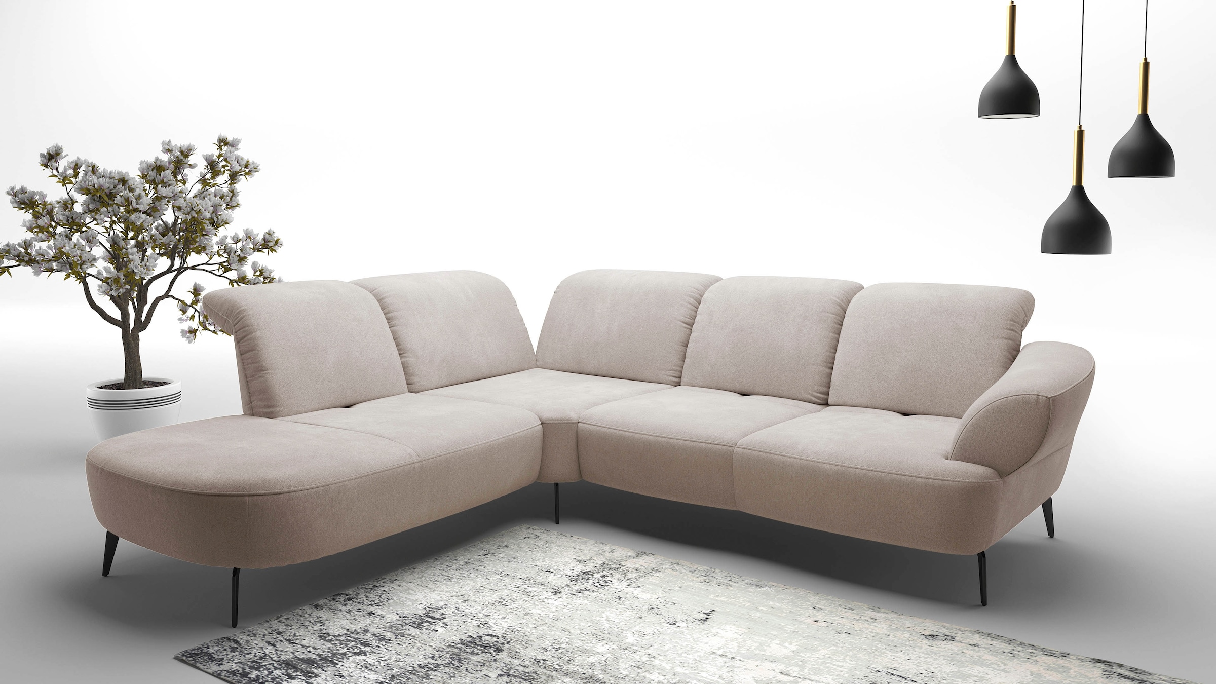 sit&more Ecksofa »Dance, L-Form, inkl. Sitztiefenverstellung« inkl. Click&S günstig online kaufen