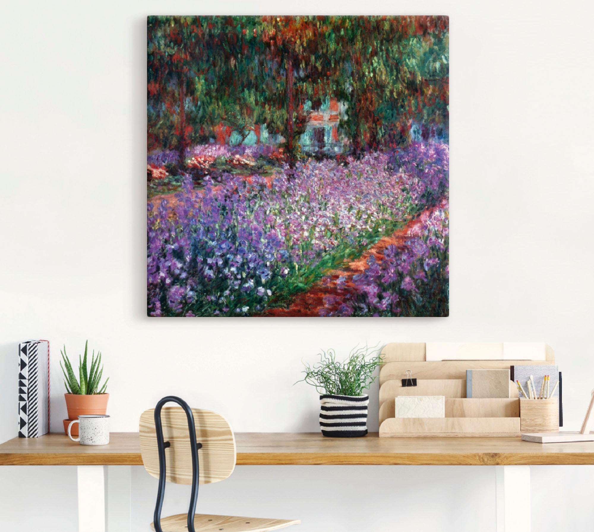 Artland Wandbild "Der Garten des Künstlers bei Giverny", Garten, (1 St.), a günstig online kaufen