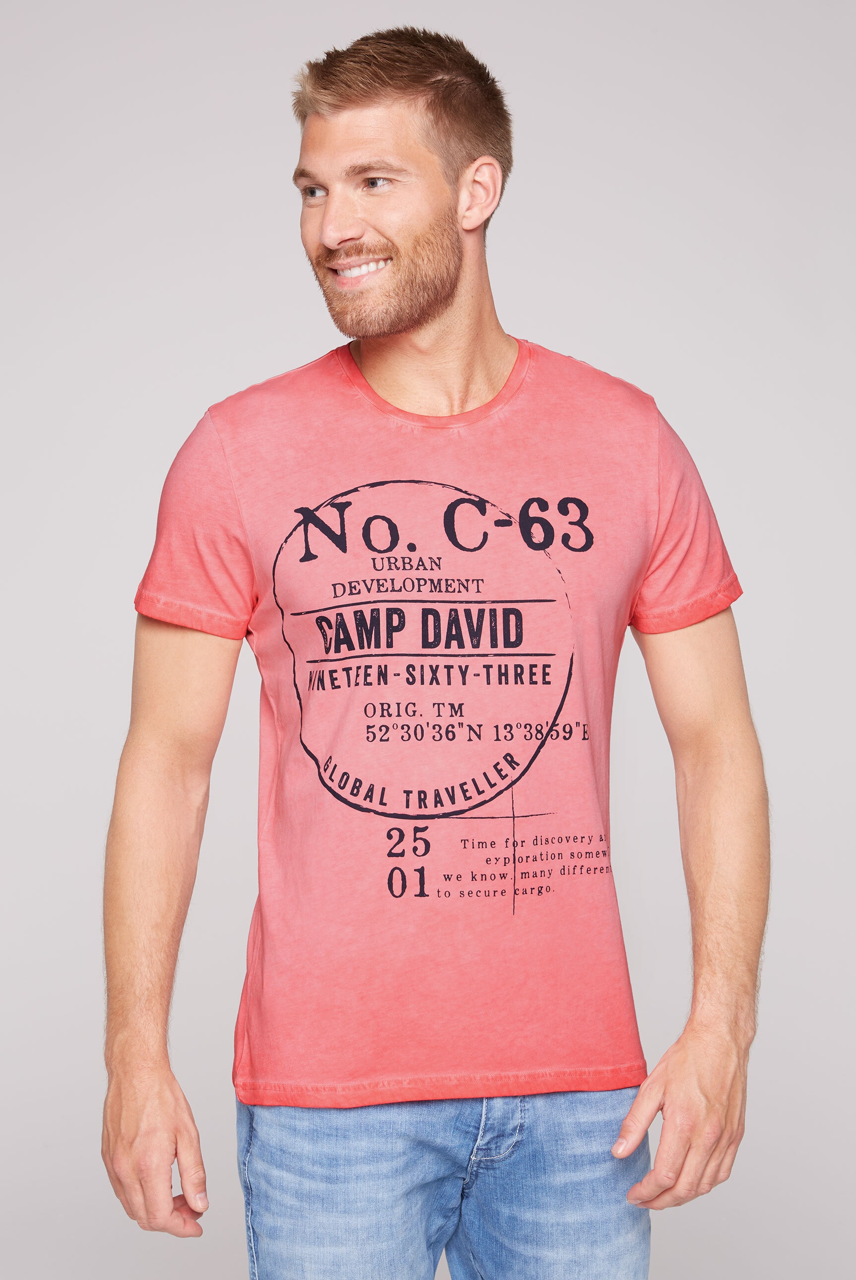 CAMP DAVID Rundhalsshirt, aus Baumwolle bestellen