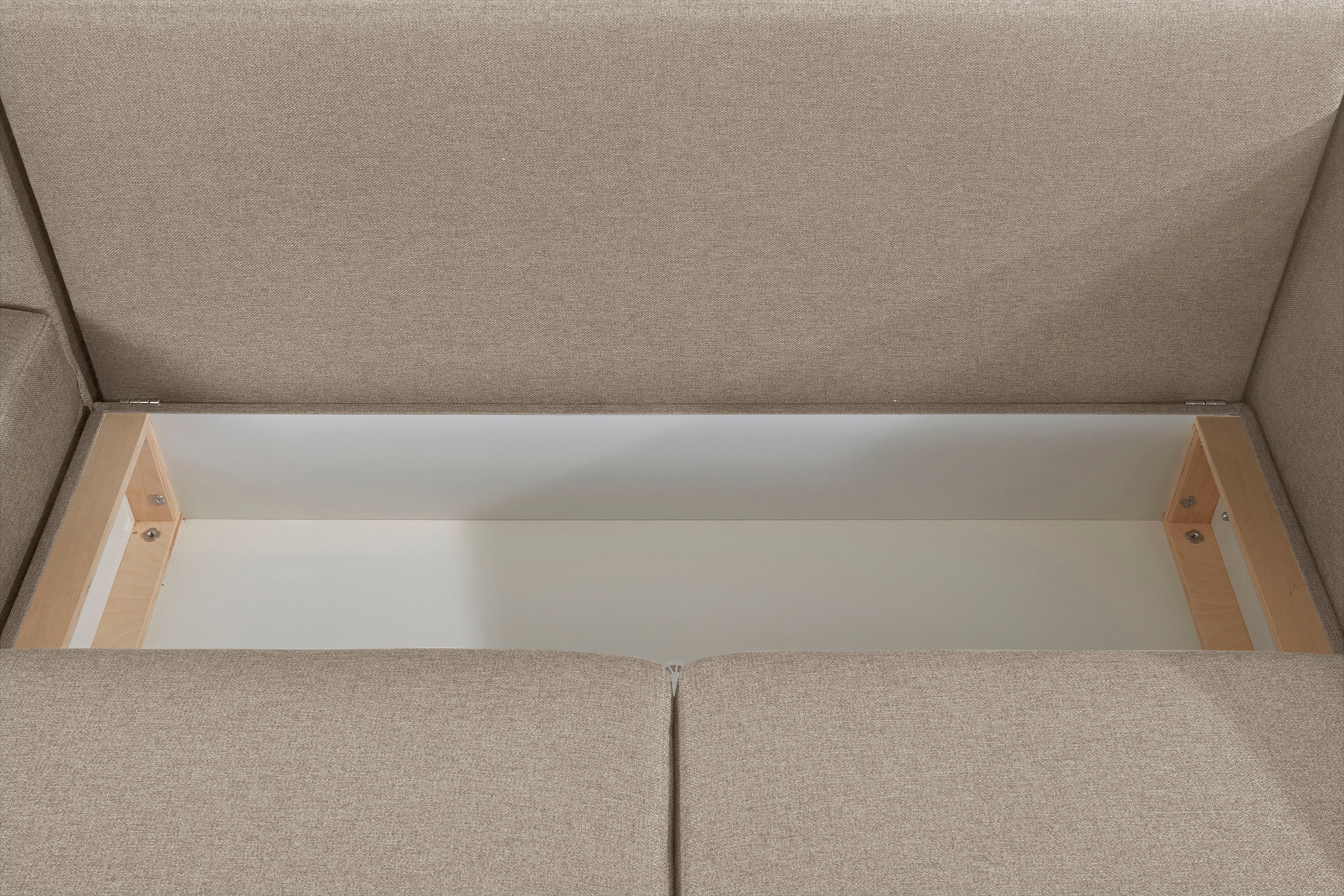 Home affaire Ecksofa »Granbo L-Form«, incl. Bettfunktion und Bettkasten, Federkern-Polsterung, Seitentasche